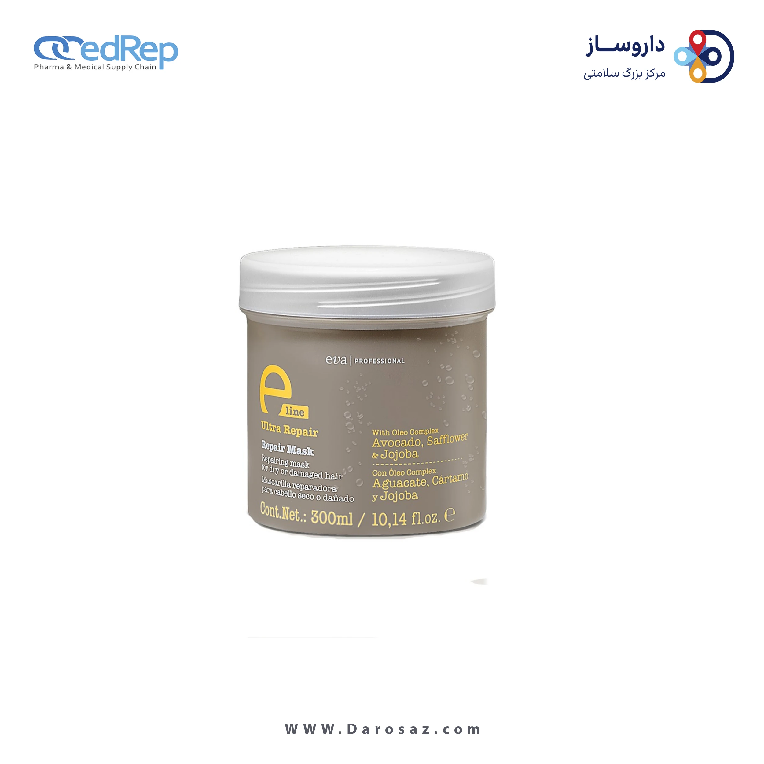 فراورده های حالت دهنده ،نرم کننده وتثبیت کننده آرایش مو (کرمها ، لوسیونها وروغنها) EVA| PROFESSIONAL Repair mask