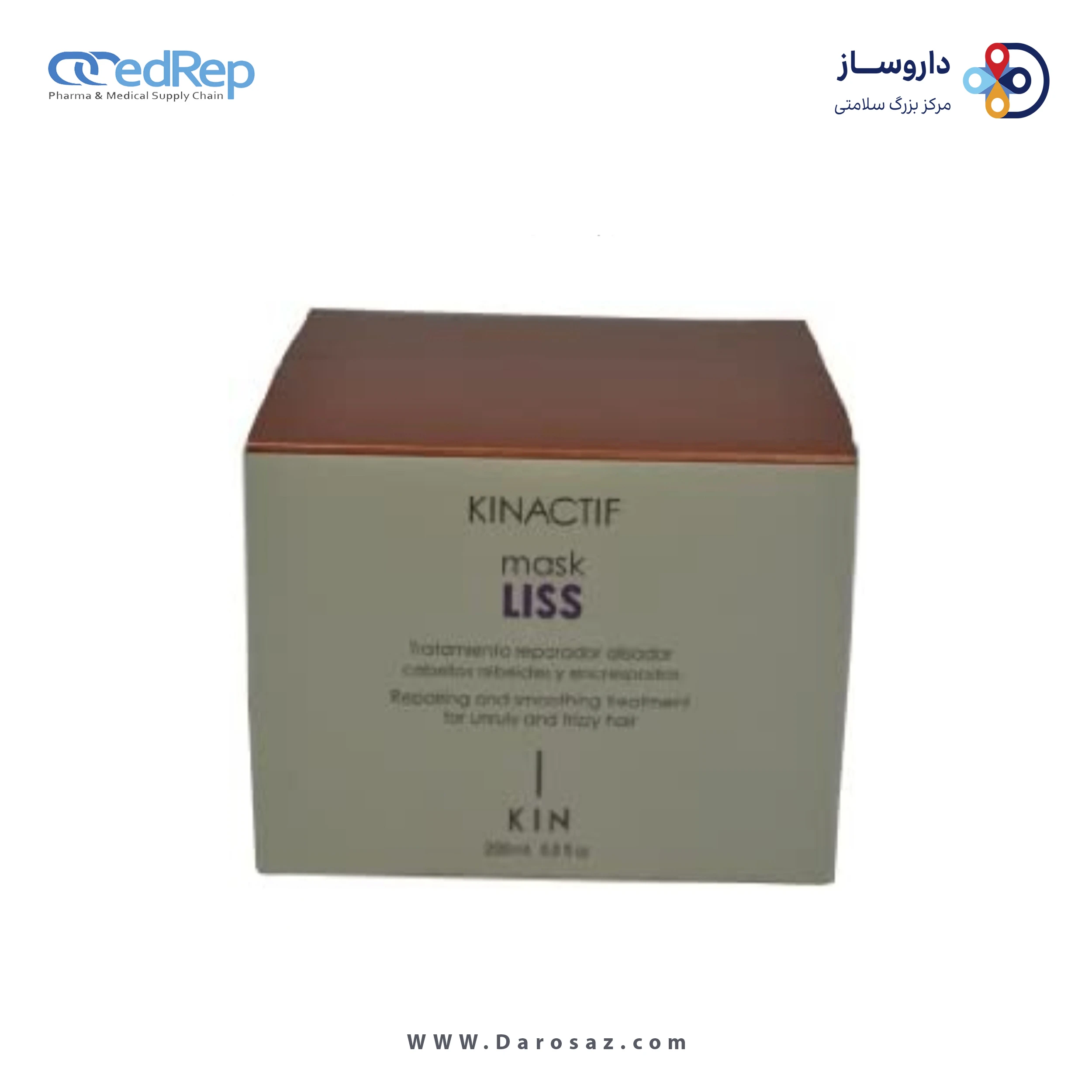 فراورده های حالت دهنده ،نرم کننده وتثبیت کننده آرایش مو (کرمها ، لوسیونها وروغنها) KIN KINACTIF MASK LISS 200 ML