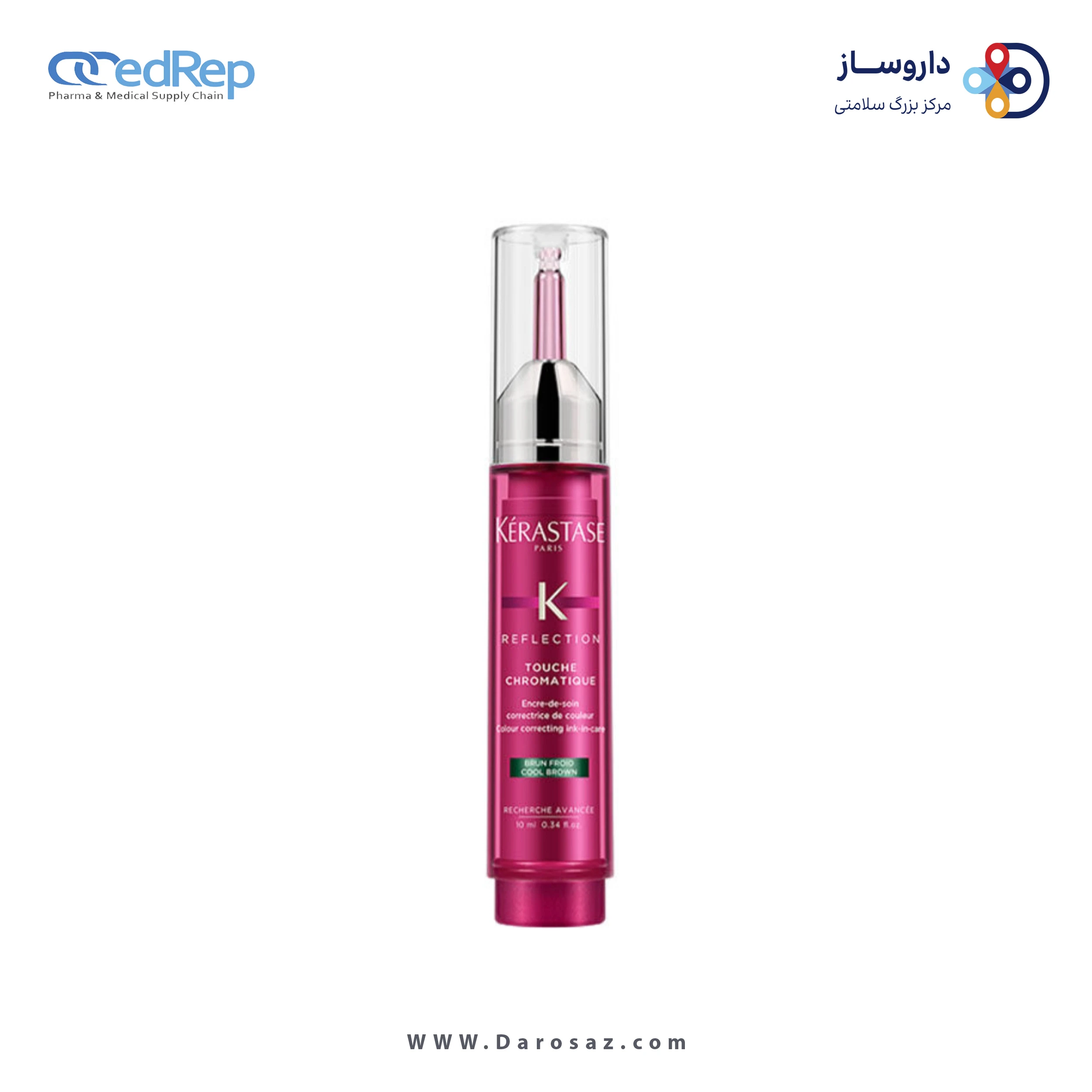 فراورده های حالت دهنده ،نرم کننده وتثبیت کننده آرایش مو (کرمها ، لوسیونها وروغنها) KERASTASE REFLECTION TOUCH CHROMATIQUE COLOUR CORRECTING INK IN CARE ALL SHADES COPPER