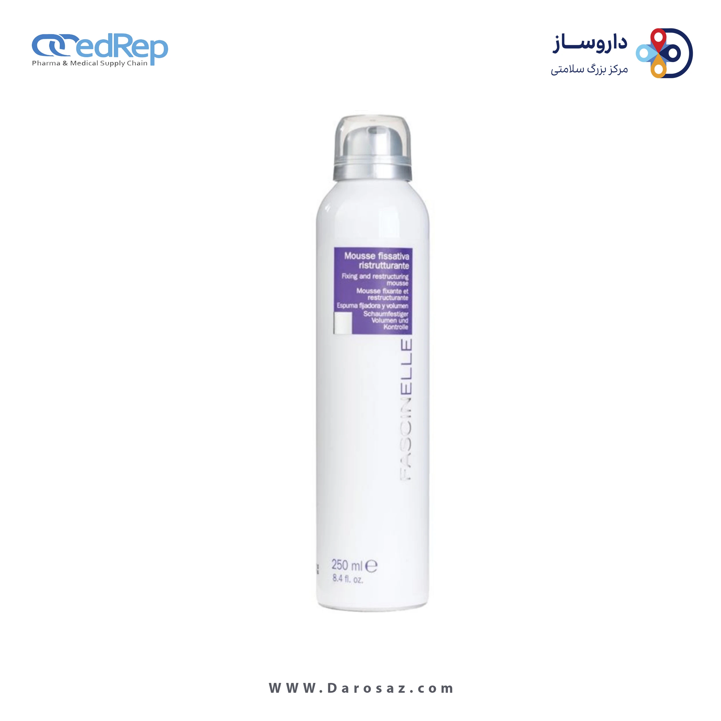 فراورده های حالت دهنده ،نرم کننده وتثبیت کننده آرایش مو (کرمها ، لوسیونها وروغنها) FASCINELLE FIXING AND RESTRUCTURING MOUSSE