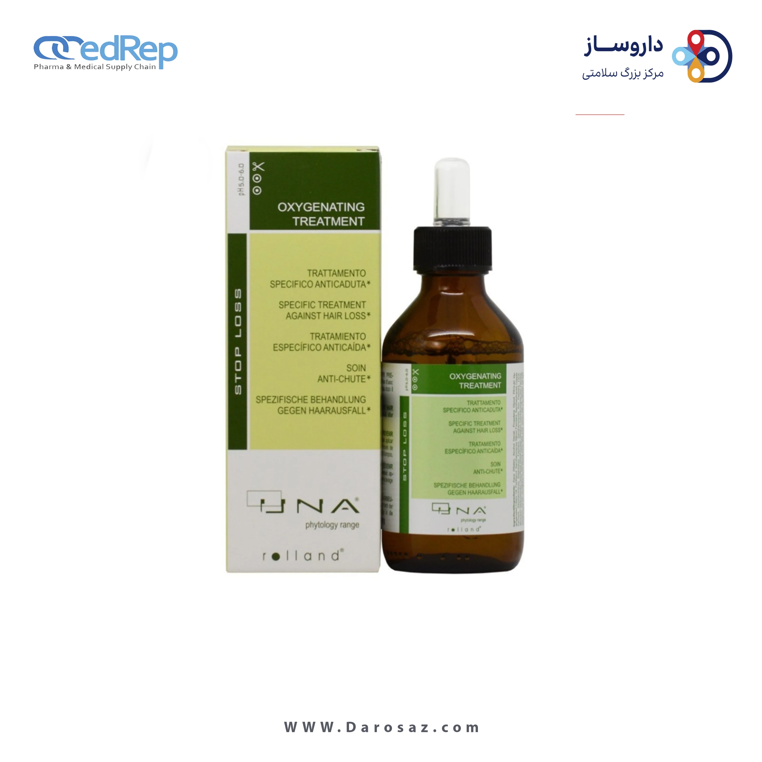 فراورده های حالت دهنده ،نرم کننده وتثبیت کننده آرایش مو (کرمها ، لوسیونها وروغنها) UNA OXYGENATING TREATMENT LOTION SPECIFIC TREATMENT AGAINST HAIR LOSS