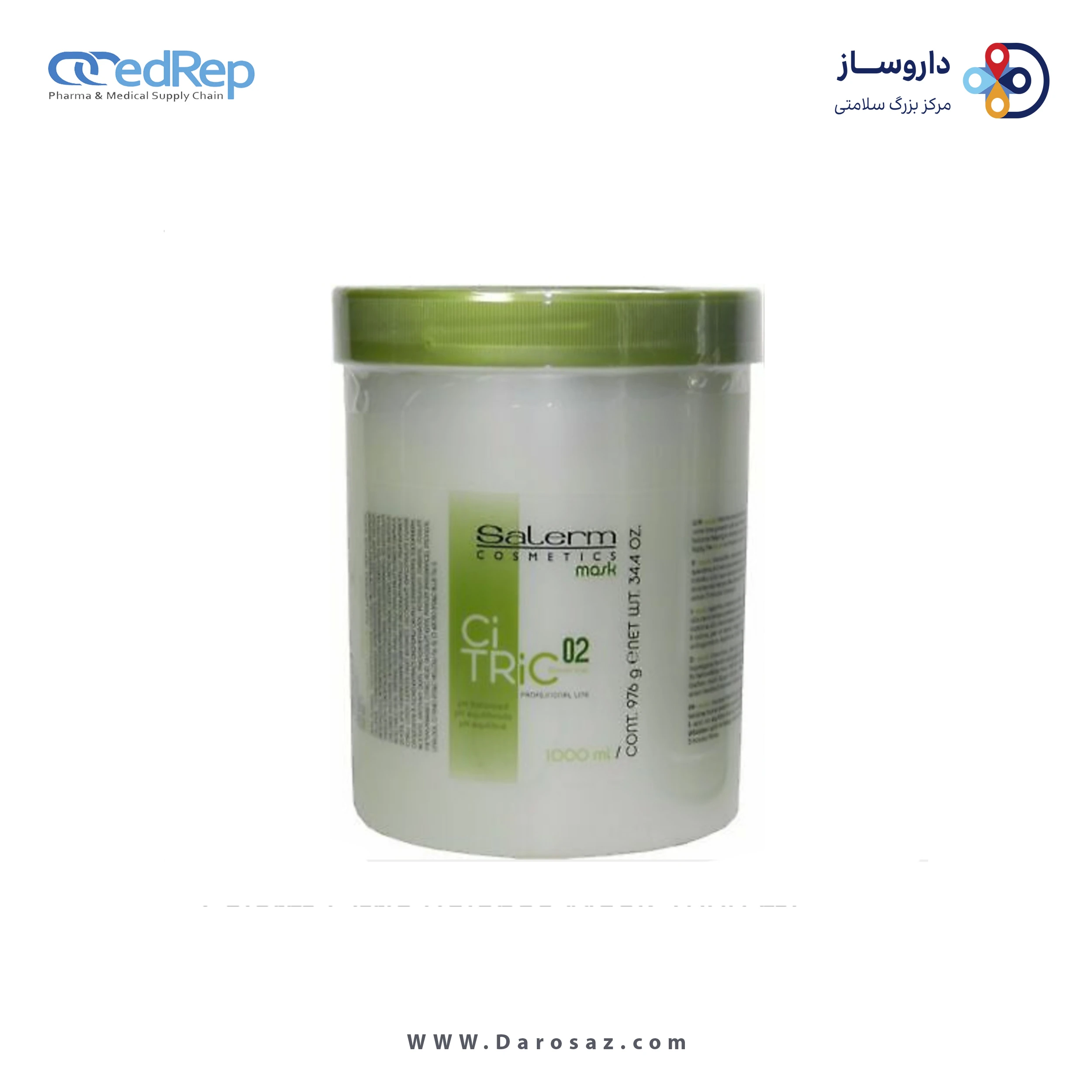 فراورده های حالت دهنده ،نرم کننده وتثبیت کننده آرایش مو (کرمها ، لوسیونها وروغنها) SALERM COSMETICS Citric Balance Mask 1000ml