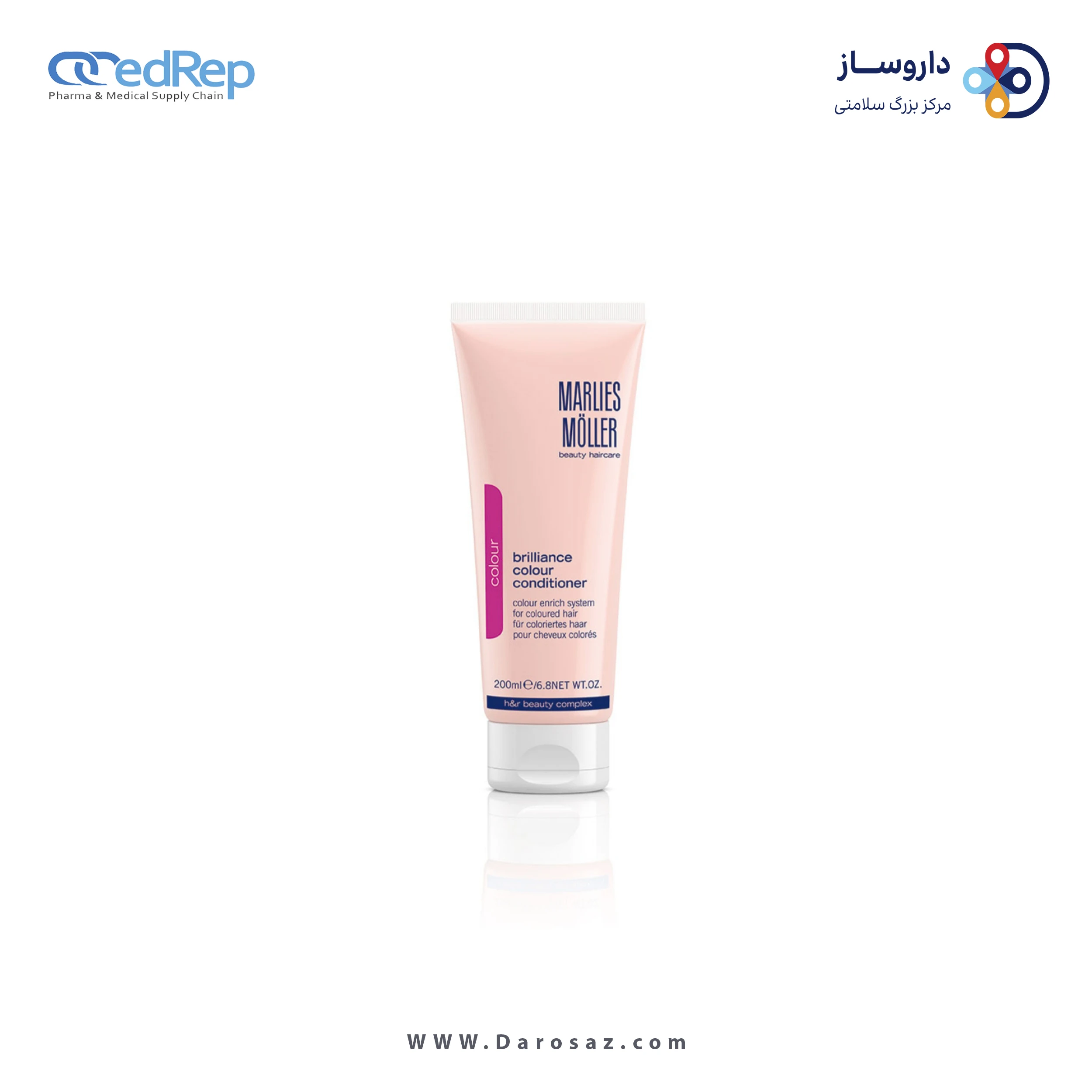 فراورده های حالت دهنده ،نرم کننده وتثبیت کننده آرایش مو (کرمها ، لوسیونها وروغنها) MARLIE MOLLER COLOUR BRILLIANCE COLOUR CONDITIONER