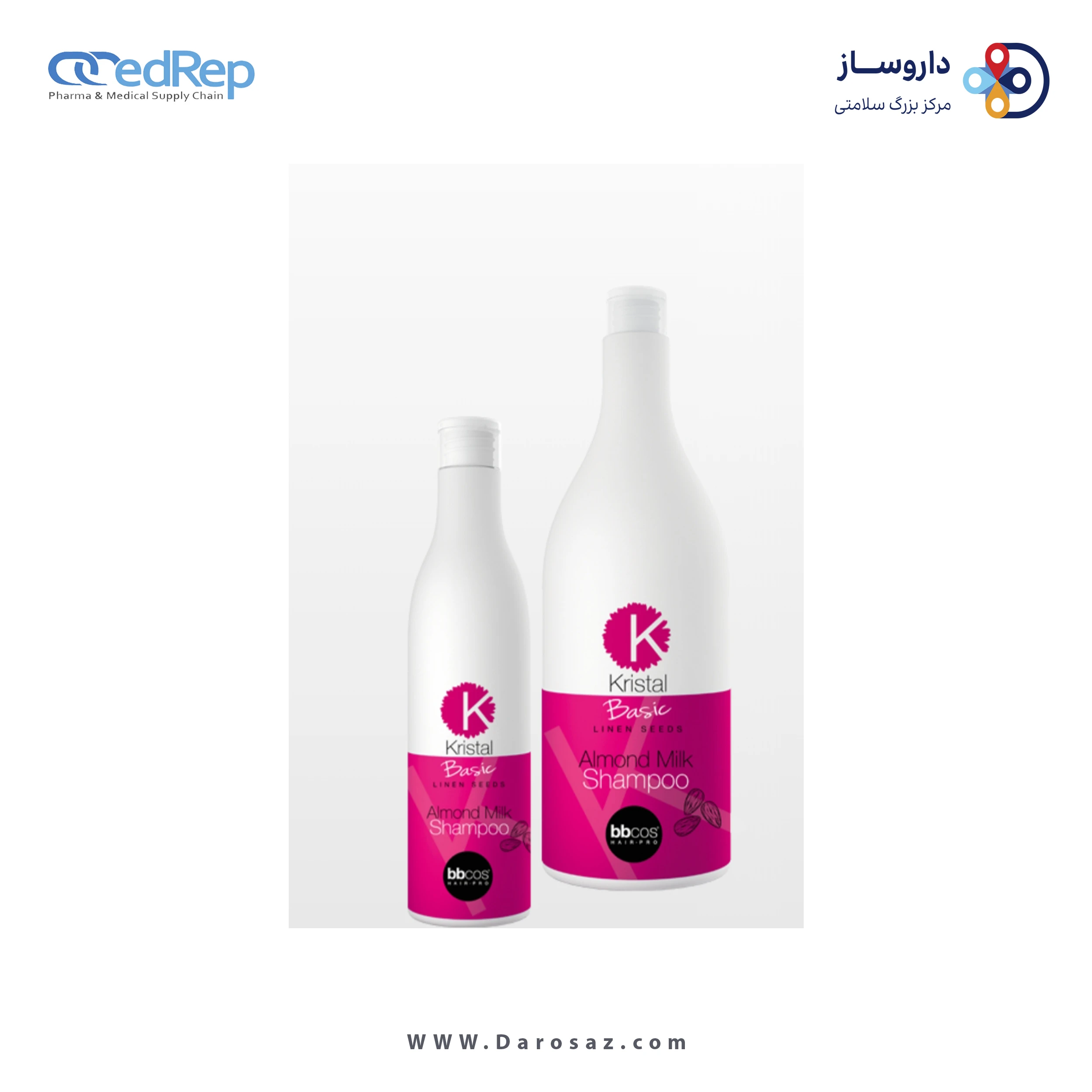 فراورده های حالت دهنده ،نرم کننده وتثبیت کننده آرایش مو (کرمها ، لوسیونها وروغنها) BBCOS KRISTAL BASIC ALMOND MILK CREAM 400ml
