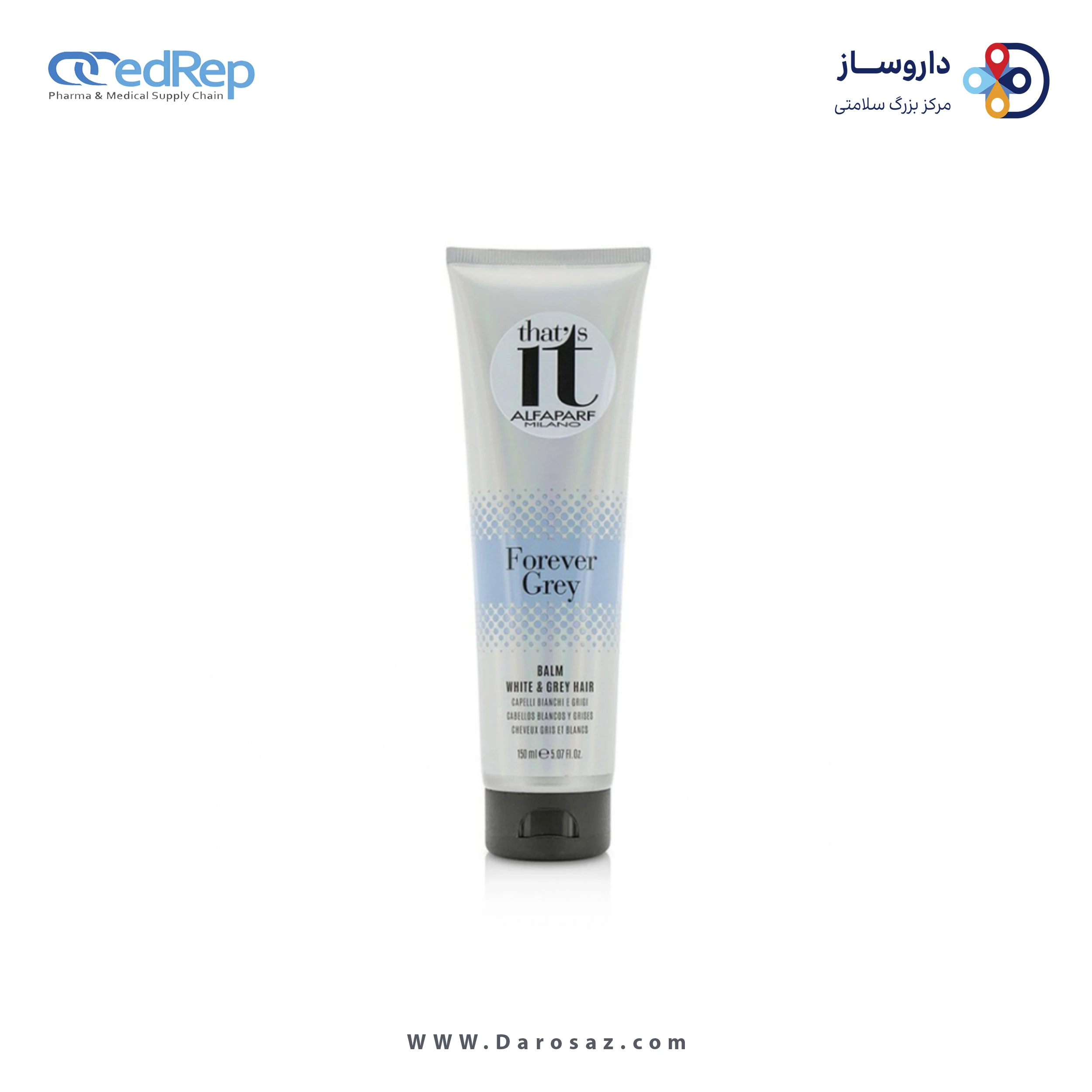 فراورده های حالت دهنده ،نرم کننده وتثبیت کننده آرایش مو (کرمها ، لوسیونها وروغنها) ALFA PARF MILANO That’s it forever grey balm (For white & grey hair)