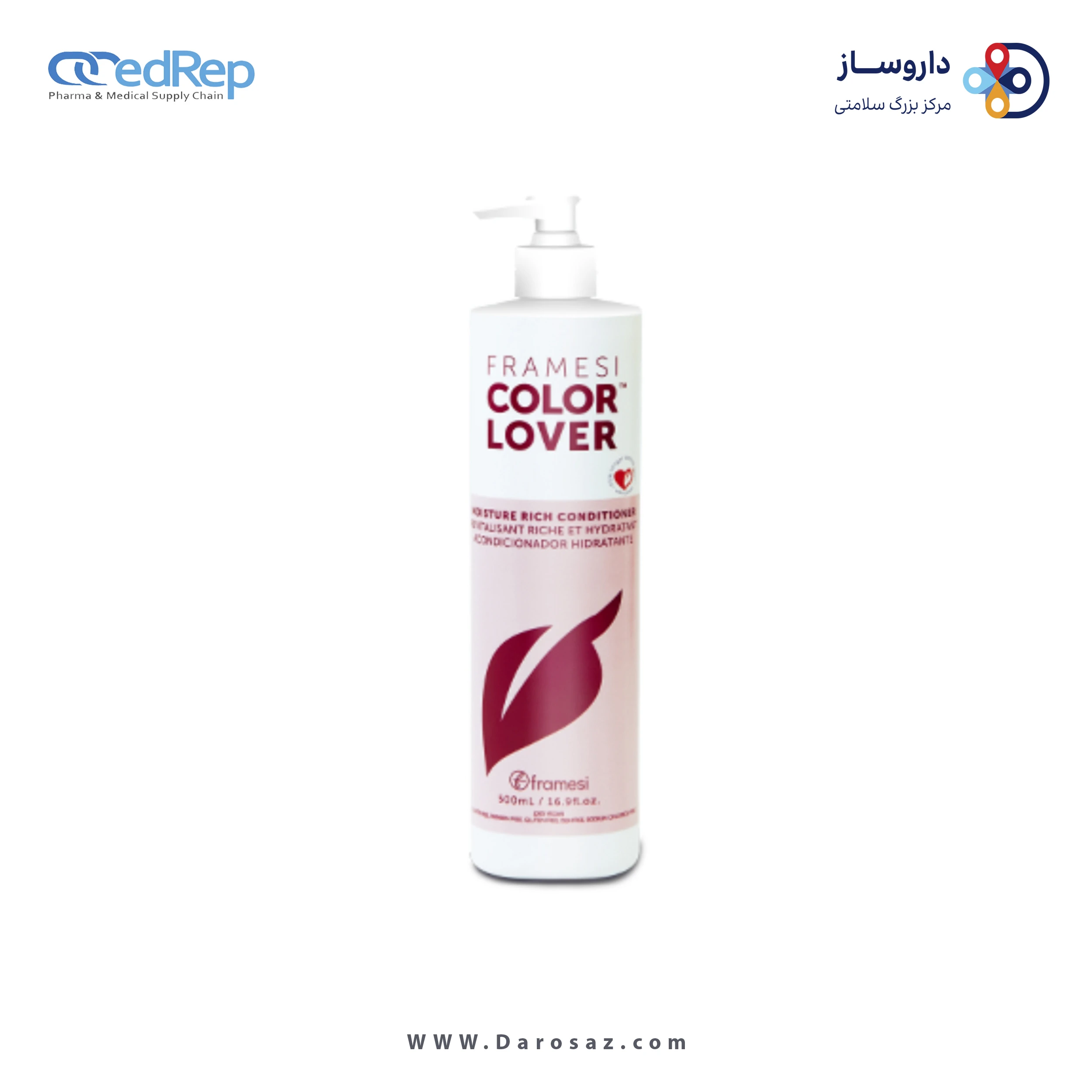 فراورده های حالت دهنده ،نرم کننده وتثبیت کننده آرایش مو (کرمها ، لوسیونها وروغنها) FRAMESI COLOR LOVER MOISTURE CONTROL CONDITIONER