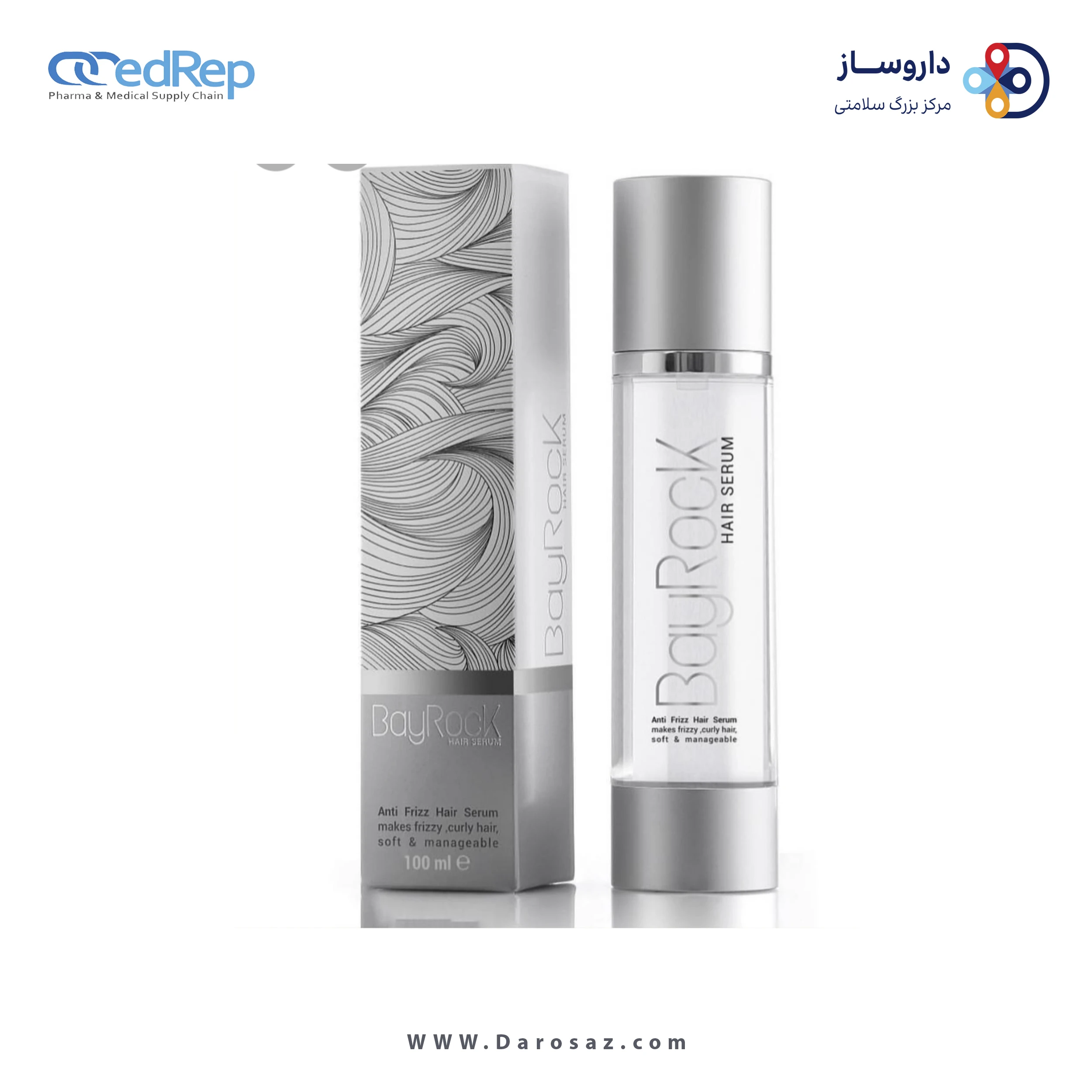 فراورده های حالت دهنده ،نرم کننده وتثبیت کننده آرایش مو (کرمها ، لوسیونها وروغنها) BAY ROCK HAIR SERUM