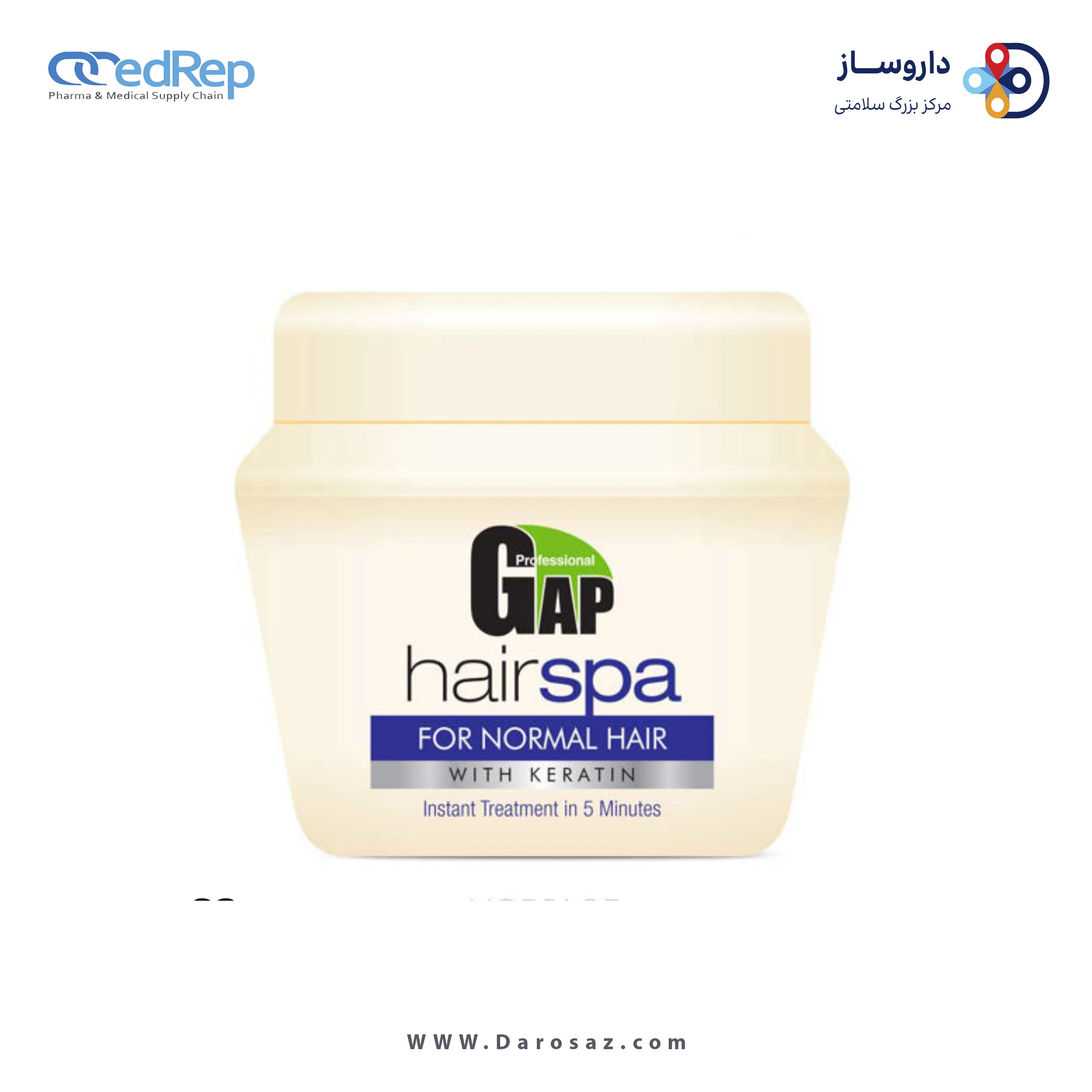 فراورده های حالت دهنده ،نرم کننده وتثبیت کننده آرایش مو (کرمها ، لوسیونها وروغنها) GAP Hair Spa for Normal hair