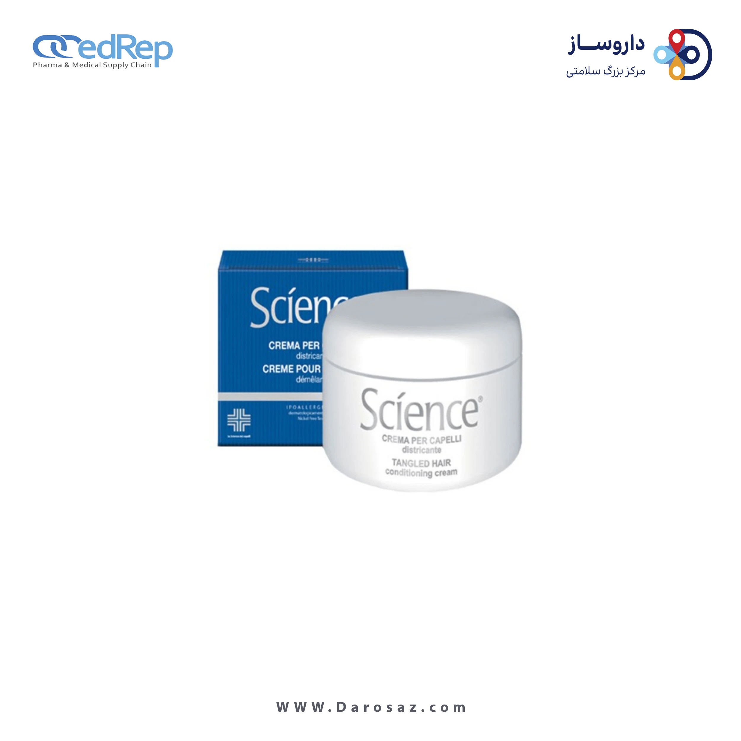 فراورده های حالت دهنده ،نرم کننده وتثبیت کننده آرایش مو (کرمها ، لوسیونها وروغنها) SCIENCE Tangled Hair Conditioning Cream