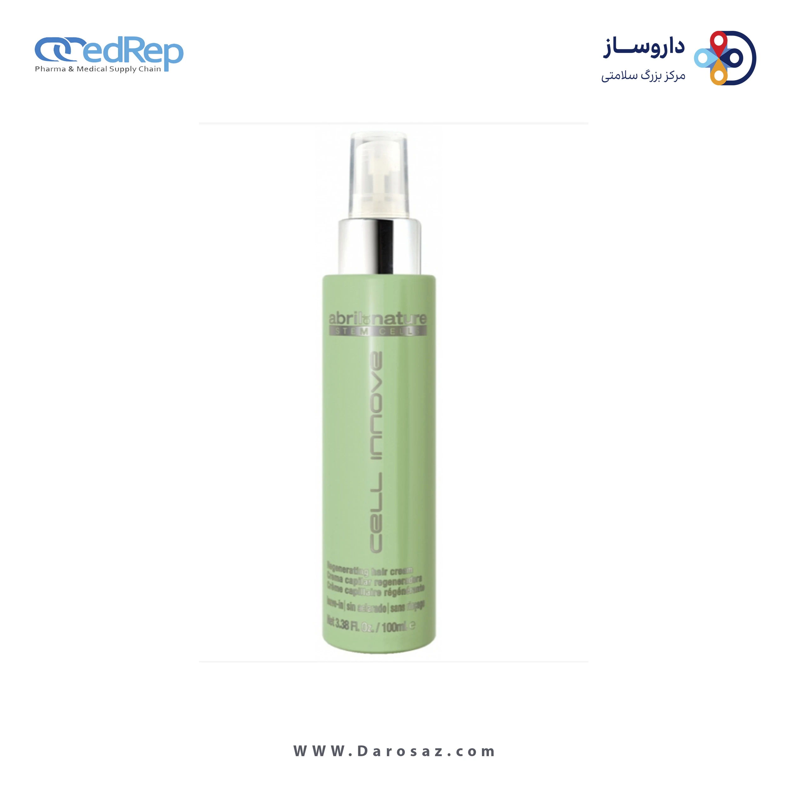فراورده های حالت دهنده ،نرم کننده وتثبیت کننده آرایش مو (کرمها ، لوسیونها وروغنها) Abril Et Nature CELL INNOVE 100ML