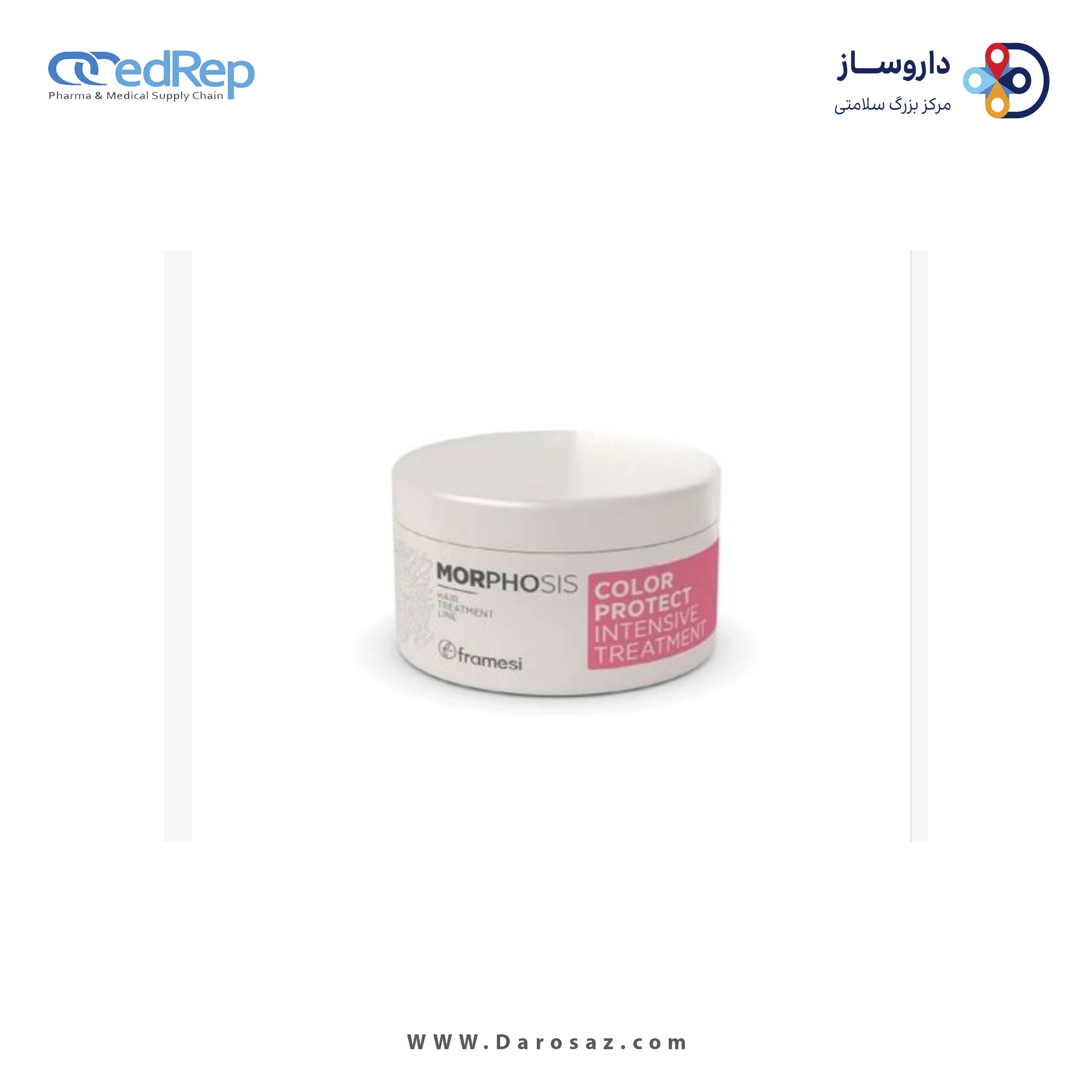 فراورده های حالت دهنده ،نرم کننده وتثبیت کننده آرایش مو (کرمها ، لوسیونها وروغنها) FARMASI MORPHOSIS COLOR PROTECT INTENSIVE TREATMENT