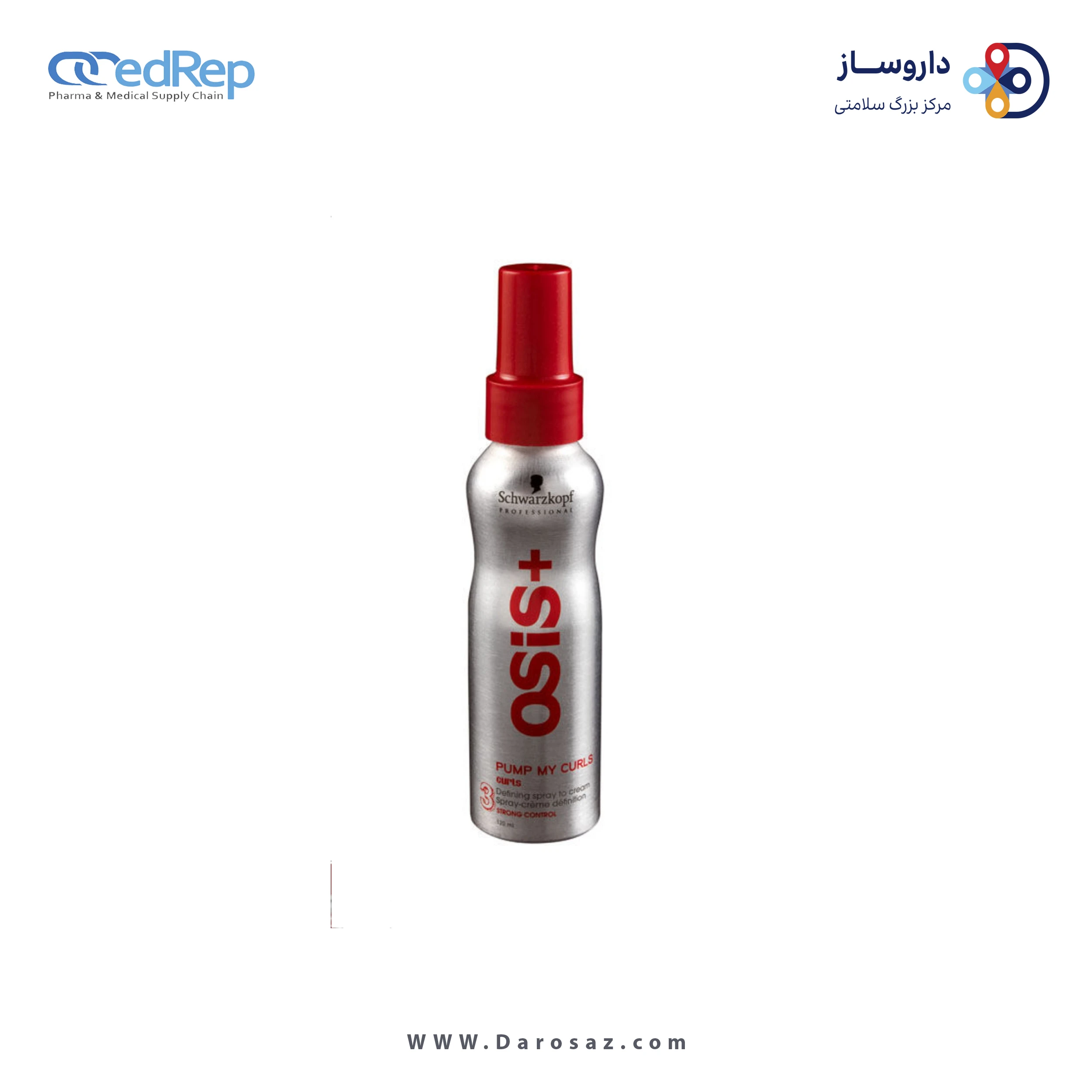 فراورده های حالت دهنده ،نرم کننده وتثبیت کننده آرایش مو (کرمها ، لوسیونها وروغنها) OSIS Pump My Curls Curls Defining Spray To Cream
