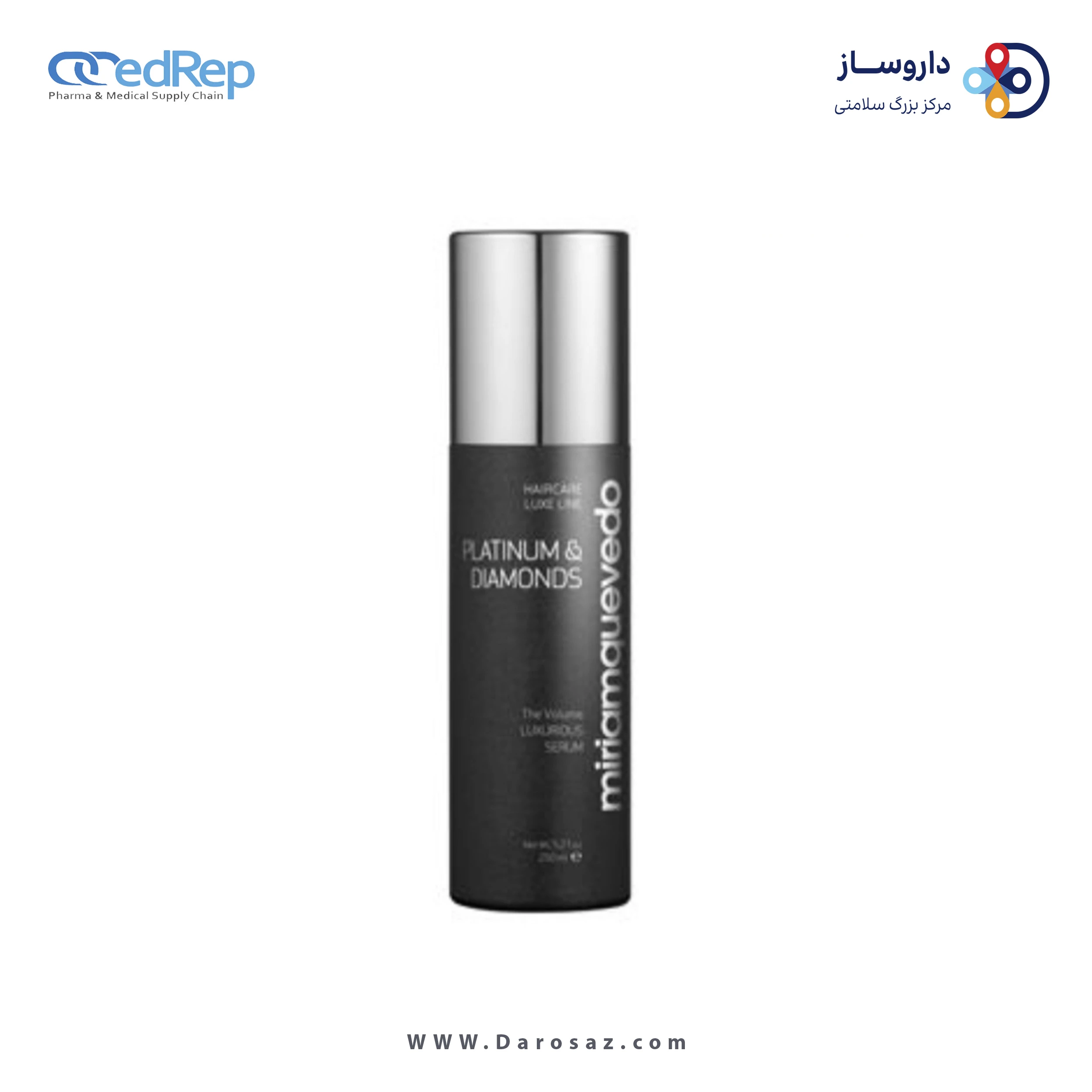 فراورده های حالت دهنده ،نرم کننده وتثبیت کننده آرایش مو (کرمها ، لوسیونها وروغنها) MIRIAM QUEVEDO THE PLATINUM & DIAMONDS LUX SERUM