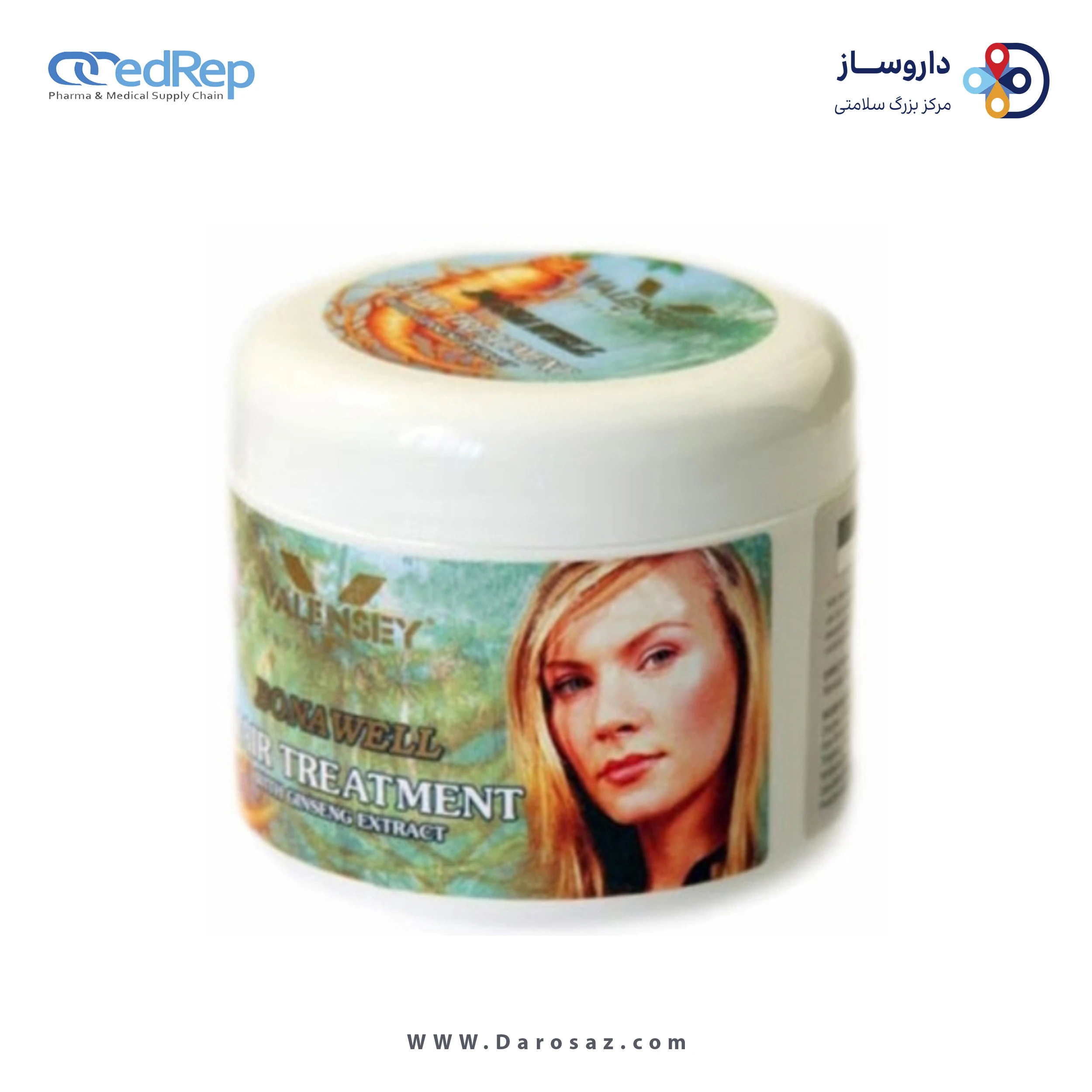 فراورده های حالت دهنده ،نرم کننده وتثبیت کننده آرایش مو (کرمها ، لوسیونها وروغنها) Valensey Bona Well Hair Treatment With Ginseng Extract