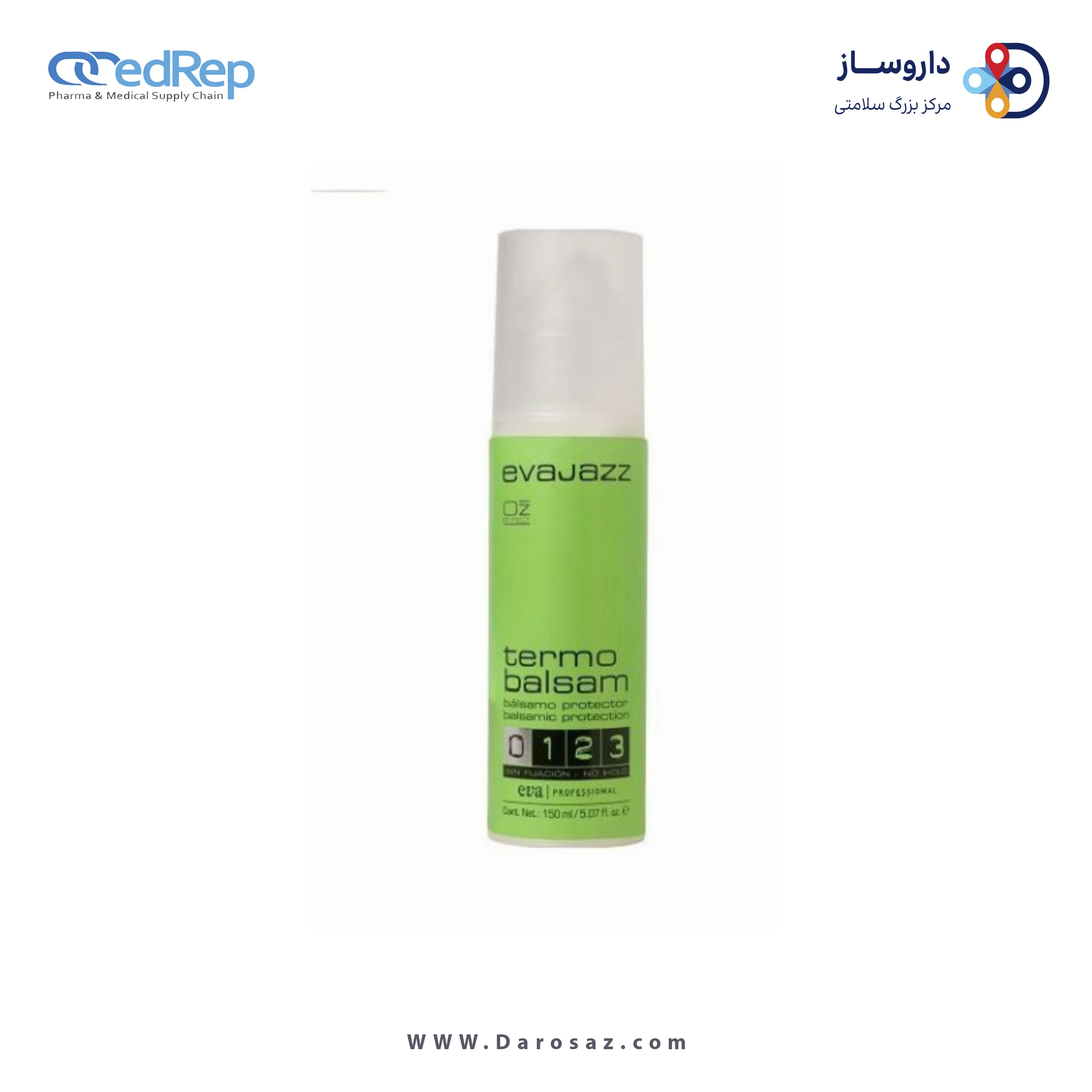فراورده های حالت دهنده ،نرم کننده وتثبیت کننده آرایش مو (کرمها ، لوسیونها وروغنها) EVA| PROFESSIONAL Evajazz termobalsam