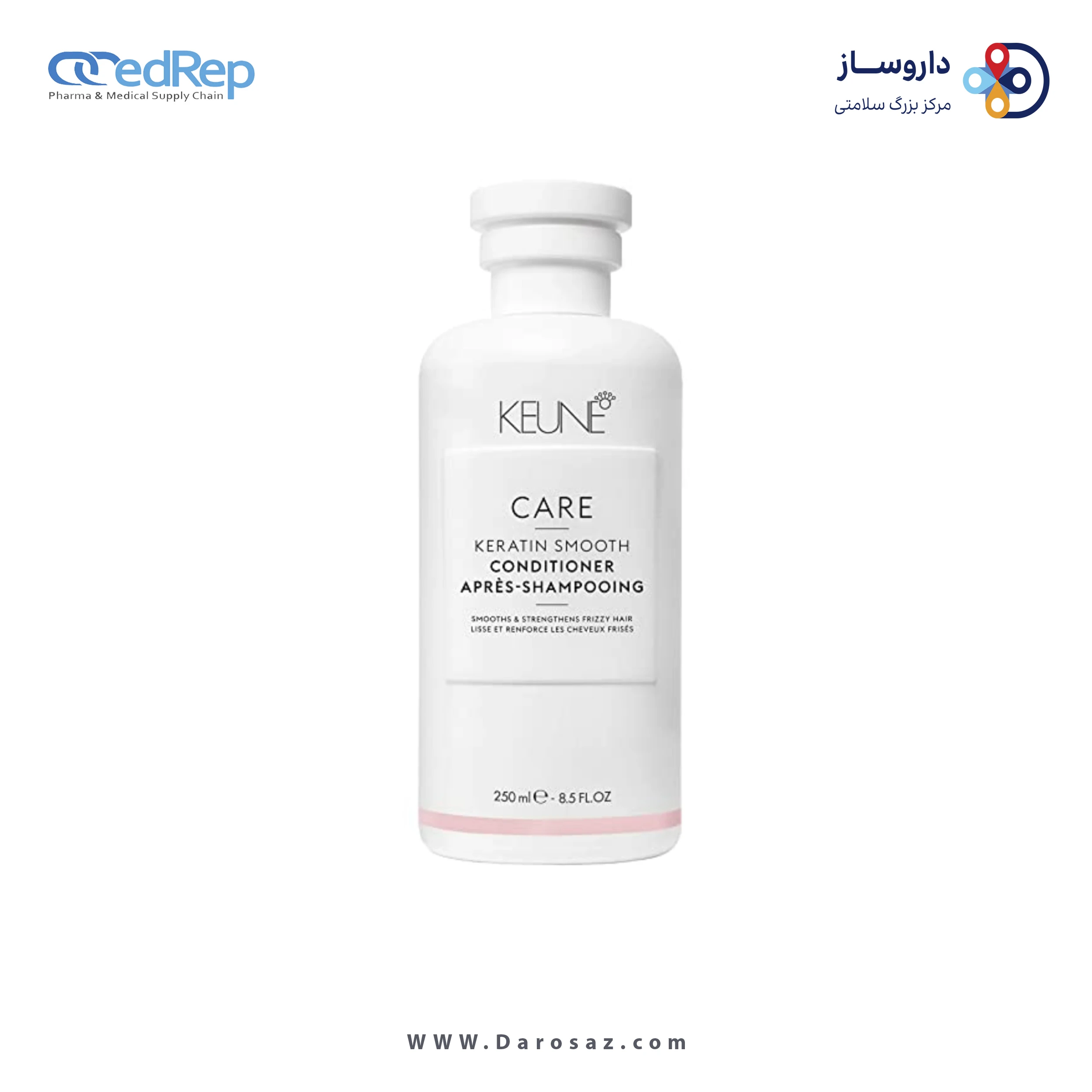 فراورده های حالت دهنده ،نرم کننده وتثبیت کننده آرایش مو (کرمها ، لوسیونها وروغنها) KEUNE KERATIN SMOOTH CONDITIONER 250 ml