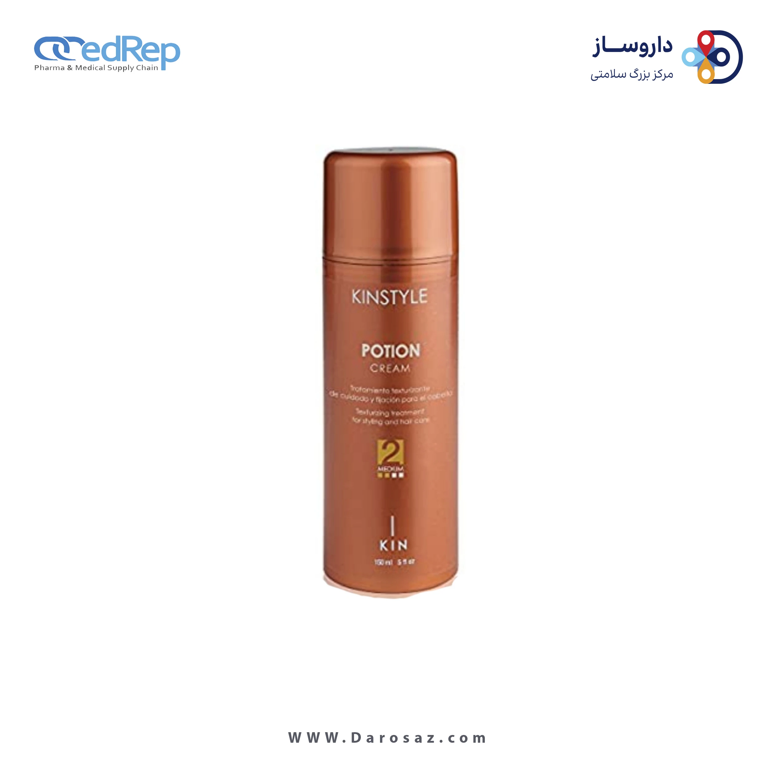 فراورده های حالت دهنده ،نرم کننده وتثبیت کننده آرایش مو (کرمها ، لوسیونها وروغنها) KIN KINSTYLE POTION CREAM 150ML