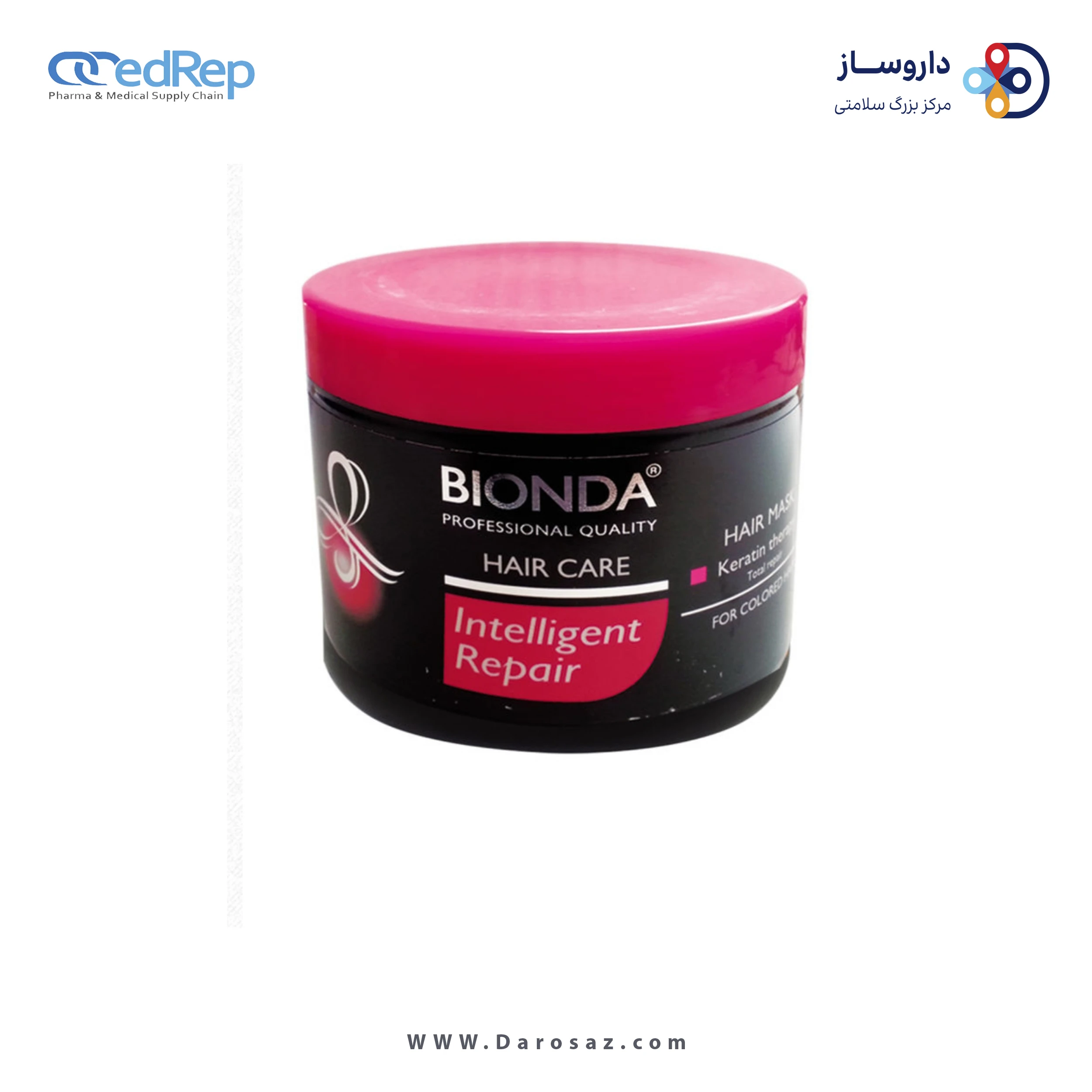 فراورده های حالت دهنده ،نرم کننده وتثبیت کننده آرایش مو (کرمها ، لوسیونها وروغنها) BIONDA HAIR MASK HAIR CARE INTELLIGENT REPAIR 250ml