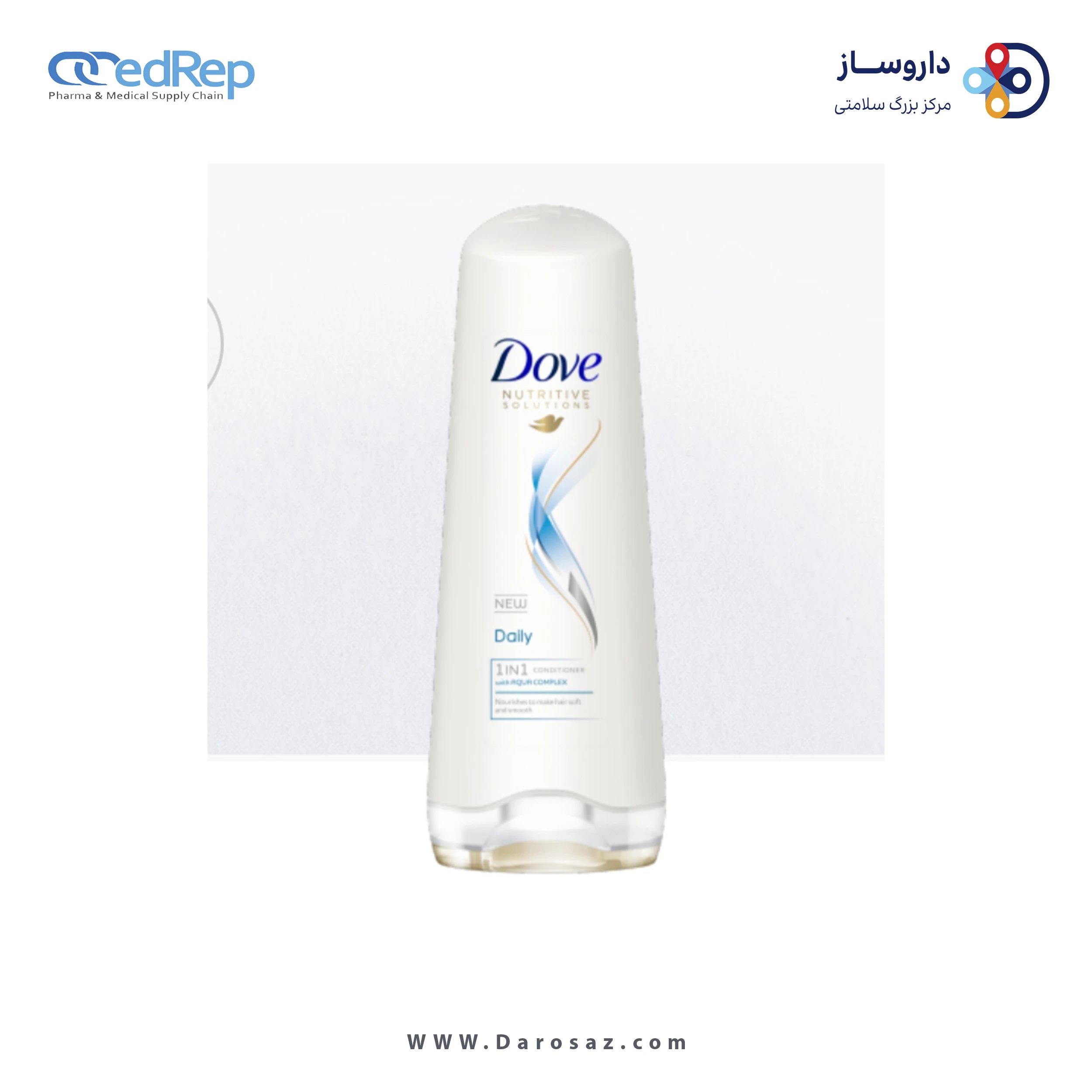 فراورده های حالت دهنده ،نرم کننده وتثبیت کننده آرایش مو (کرمها ، لوسیونها وروغنها) DOVE Daily 1 In 1 Hair Conditioner
