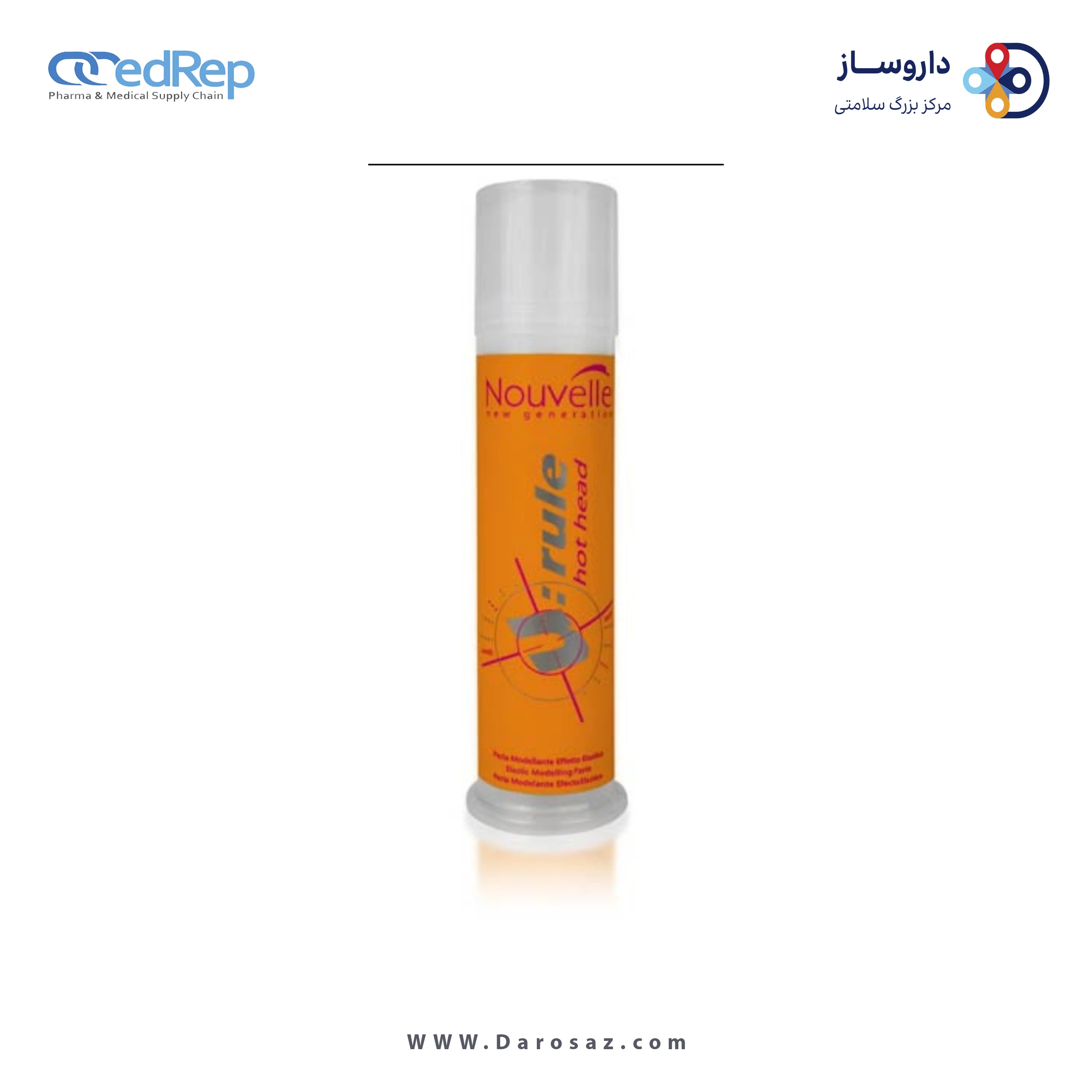 فراورده های حالت دهنده ،نرم کننده وتثبیت کننده آرایش مو (کرمها ، لوسیونها وروغنها) NOUVELLE U:rule Hot Head