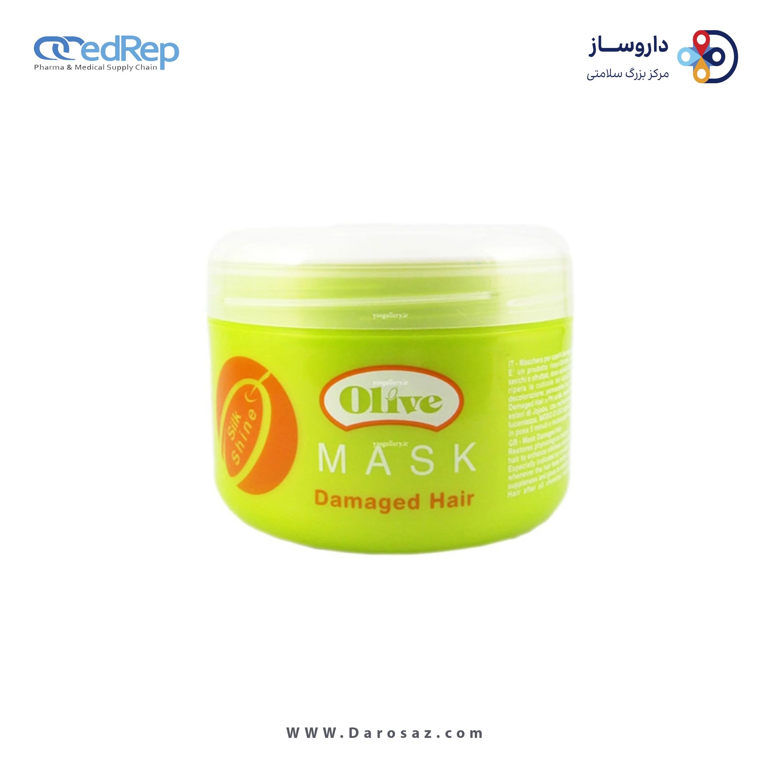 فراورده های حالت دهنده ،نرم کننده وتثبیت کننده آرایش مو (کرمها ، لوسیونها وروغنها) OLIVE Mask for Damaged Hair 500ml