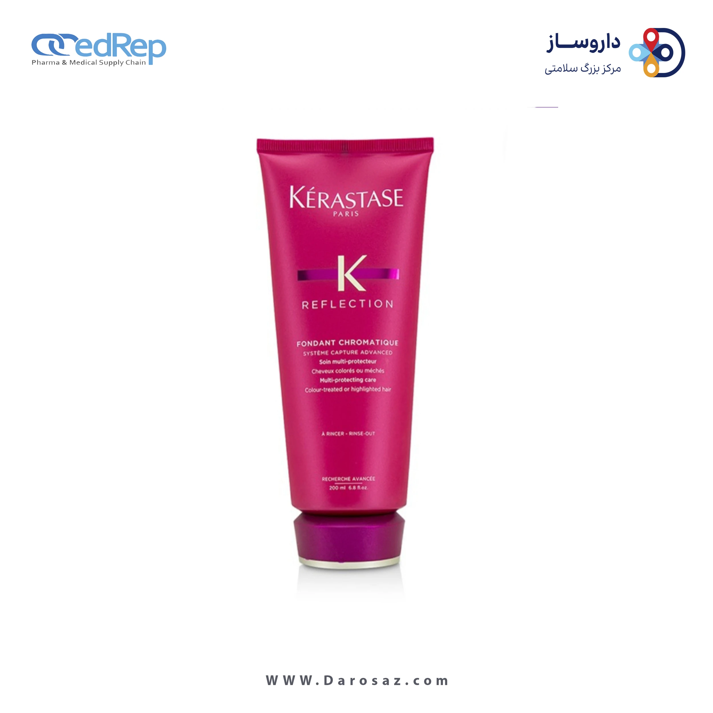 فراورده های حالت دهنده ،نرم کننده وتثبیت کننده آرایش مو (کرمها ، لوسیونها وروغنها) KERASTASE REFLECTION FONDANT CHROMATIQUE MULTI PROTECTING CARE COLOUR TREATED OR HIGHLIGHTED HAIR