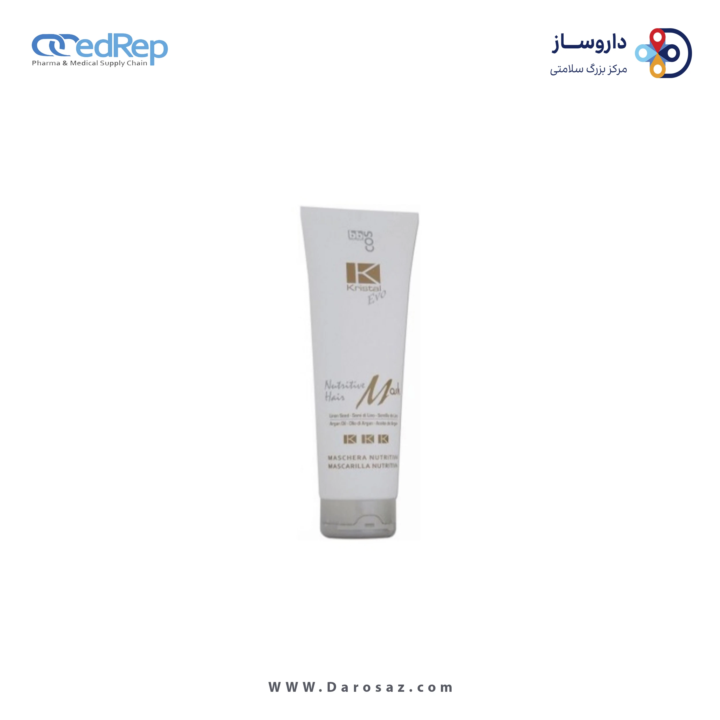 فراورده های حالت دهنده ،نرم کننده وتثبیت کننده آرایش مو (کرمها ، لوسیونها وروغنها) BBCOS KRISTAL EVO NUTRITIVE HAIR MASK 250ml