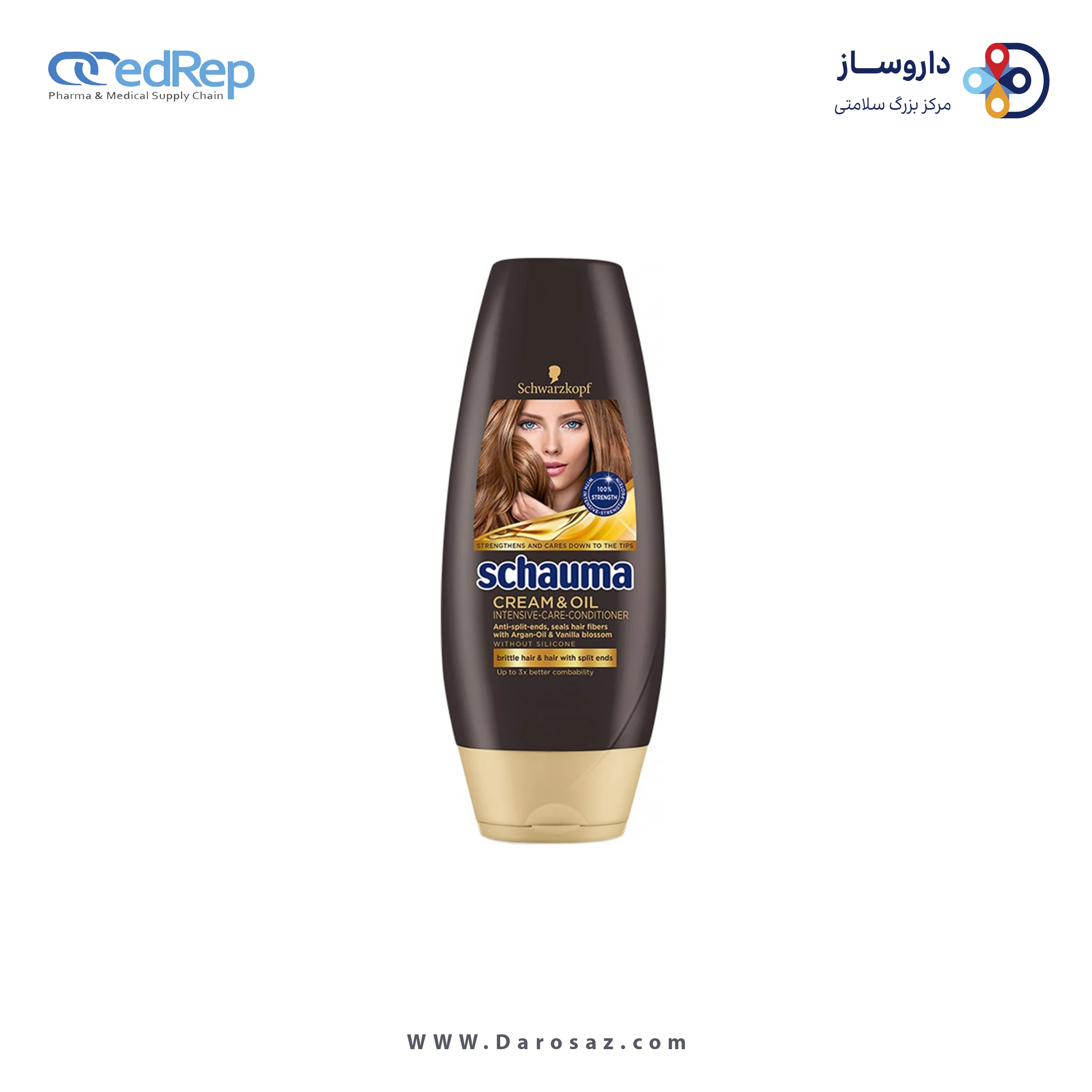 فراورده های حالت دهنده ،نرم کننده وتثبیت کننده آرایش مو (کرمها ، لوسیونها وروغنها) SCHAUMA Conditioner cream & Oil