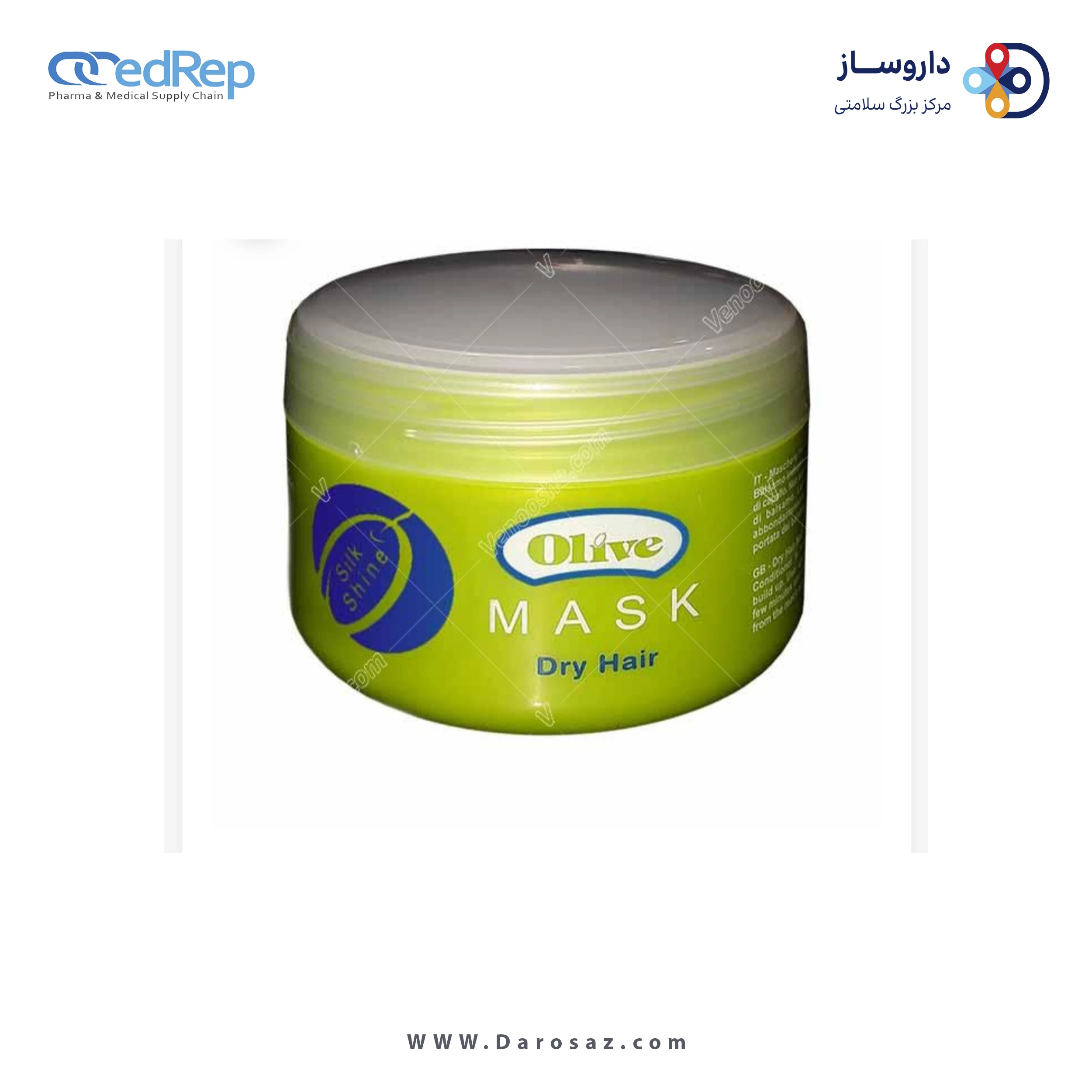 فراورده های حالت دهنده ،نرم کننده وتثبیت کننده آرایش مو (کرمها ، لوسیونها وروغنها) OLIVE Mask for Normal Hair