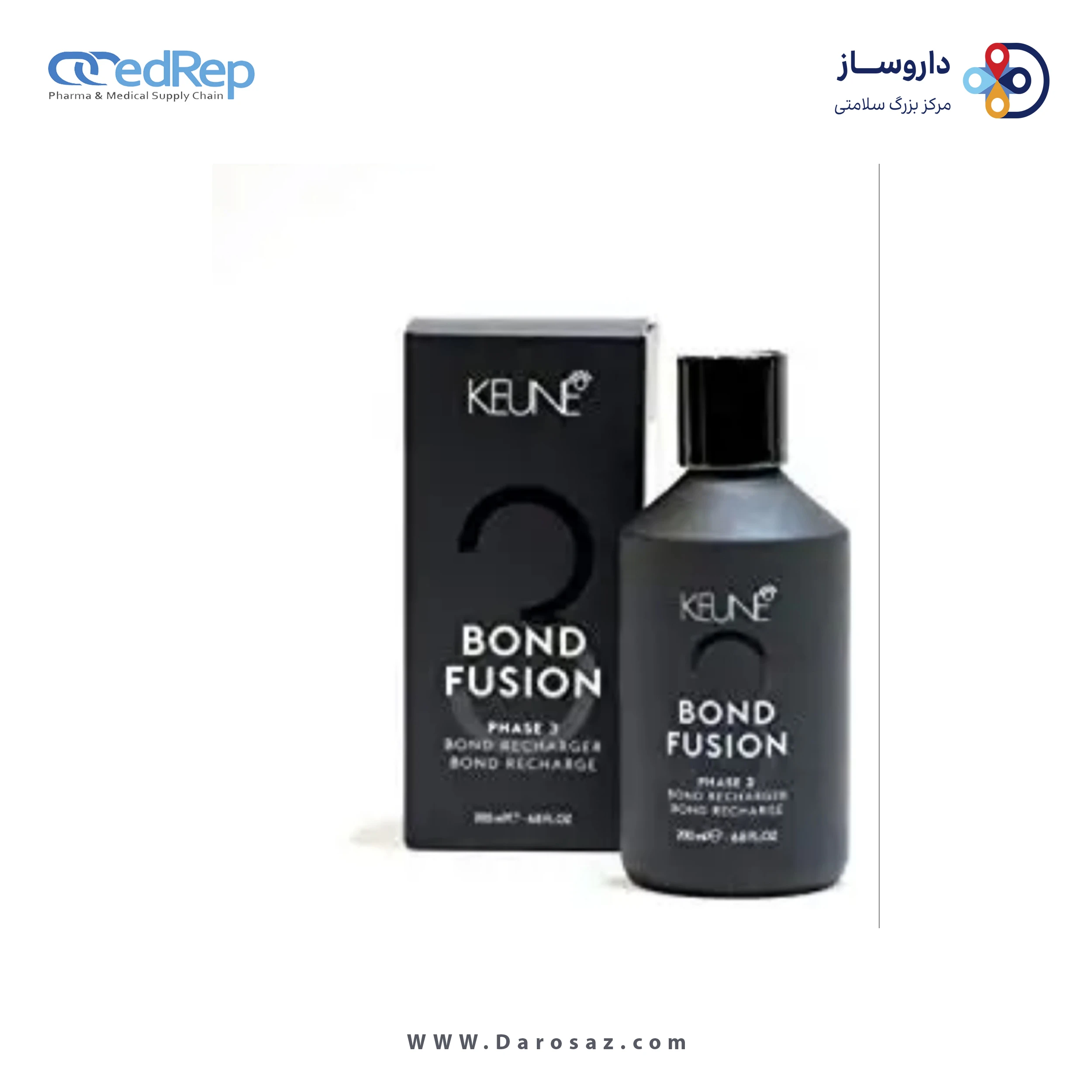 فراورده های حالت دهنده ،نرم کننده وتثبیت کننده آرایش مو (کرمها ، لوسیونها وروغنها) KEUNE BOND FUSION PHASE THREE
