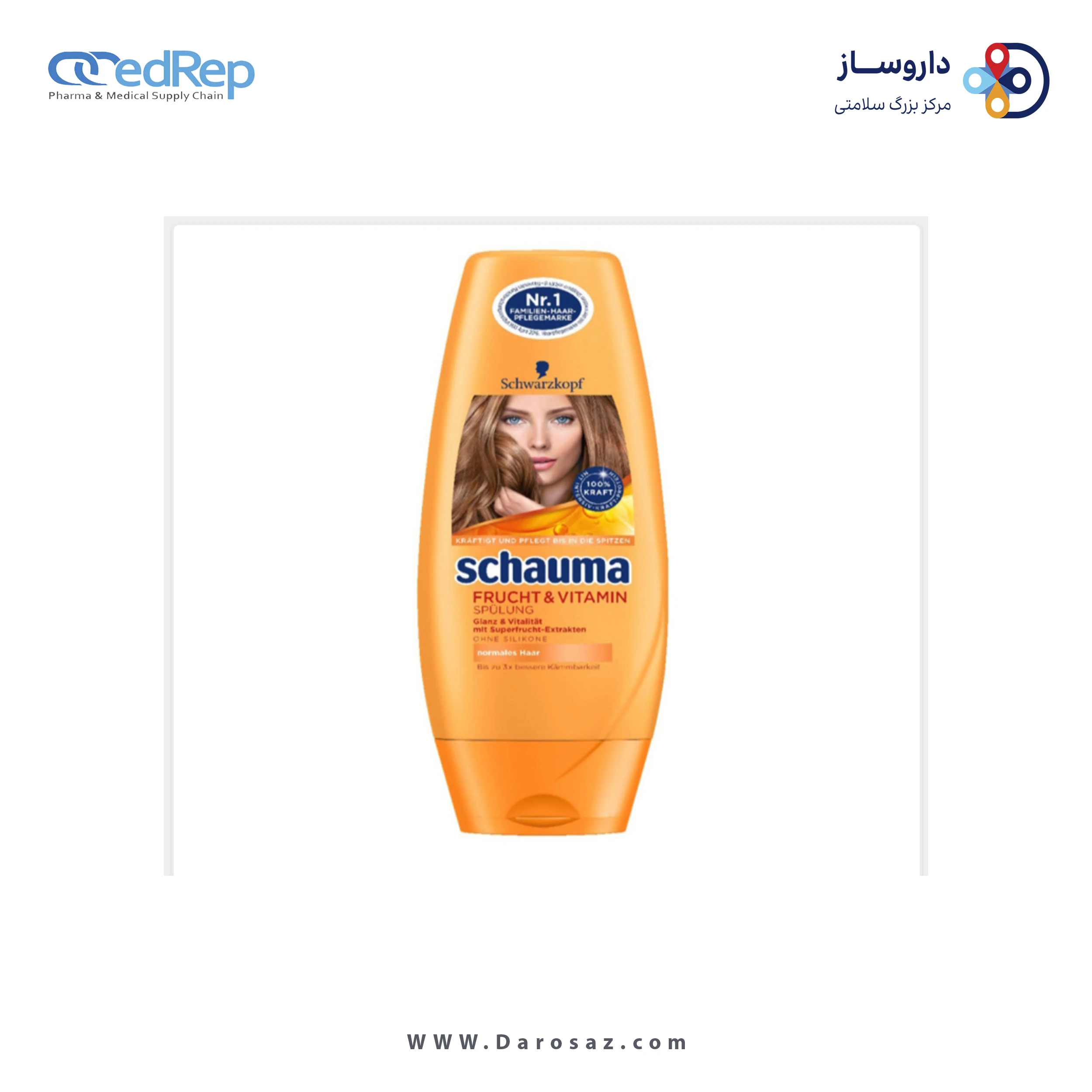 فراورده های حالت دهنده ،نرم کننده وتثبیت کننده آرایش مو (کرمها ، لوسیونها وروغنها) SCHAUMA Vitamin & Fruit Conditioner