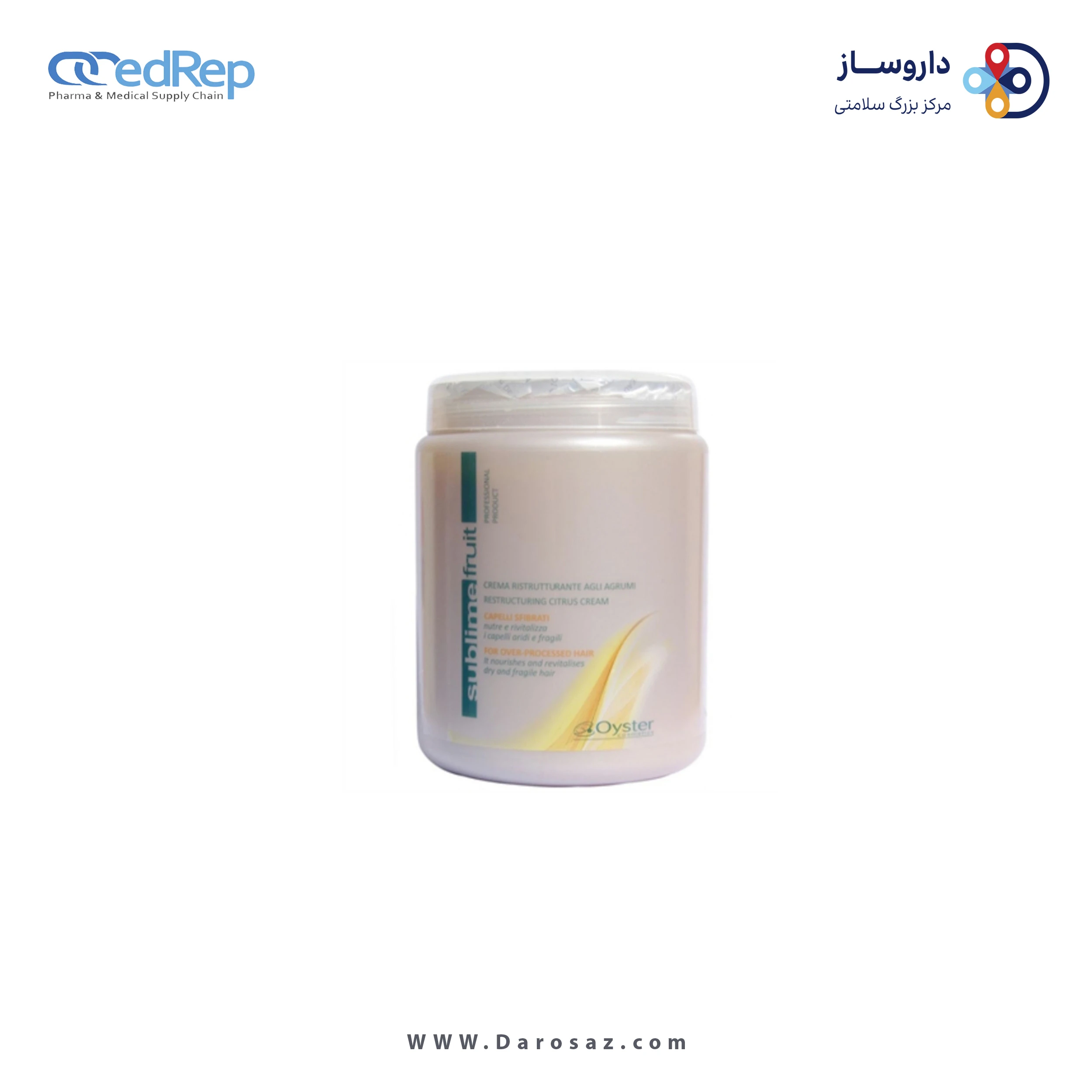 فراورده های حالت دهنده ،نرم کننده وتثبیت کننده آرایش مو (کرمها ، لوسیونها وروغنها) OYSTER Sublime Restructuring Citrus Cream