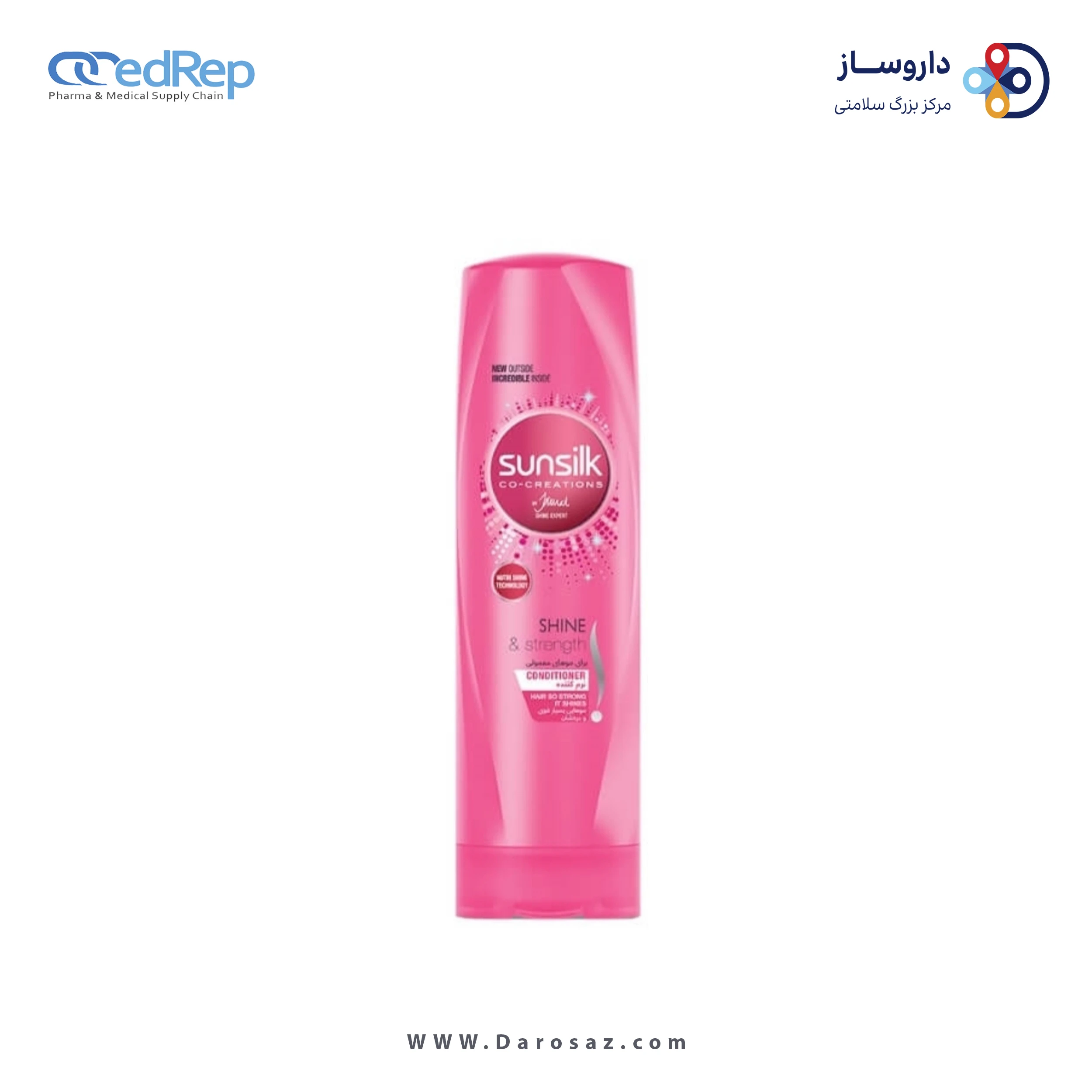 فراورده های حالت دهنده ،نرم کننده وتثبیت کننده آرایش مو (کرمها ، لوسیونها وروغنها) SUNSILK Glowing Shine&Strength Conditioner