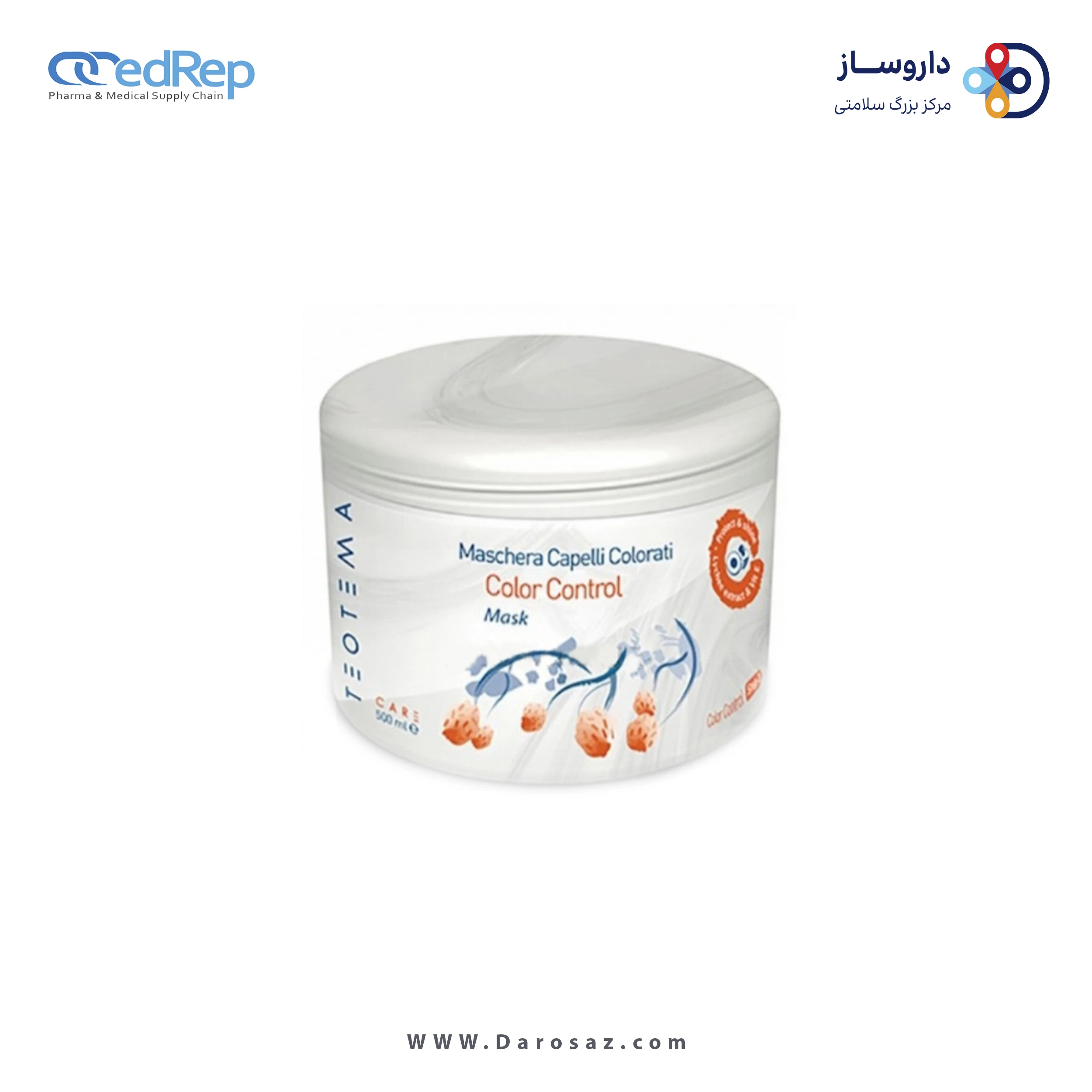 فراورده های حالت دهنده ،نرم کننده وتثبیت کننده آرایش مو (کرمها ، لوسیونها وروغنها) TEOTEMA Color Control Mask (Balm)