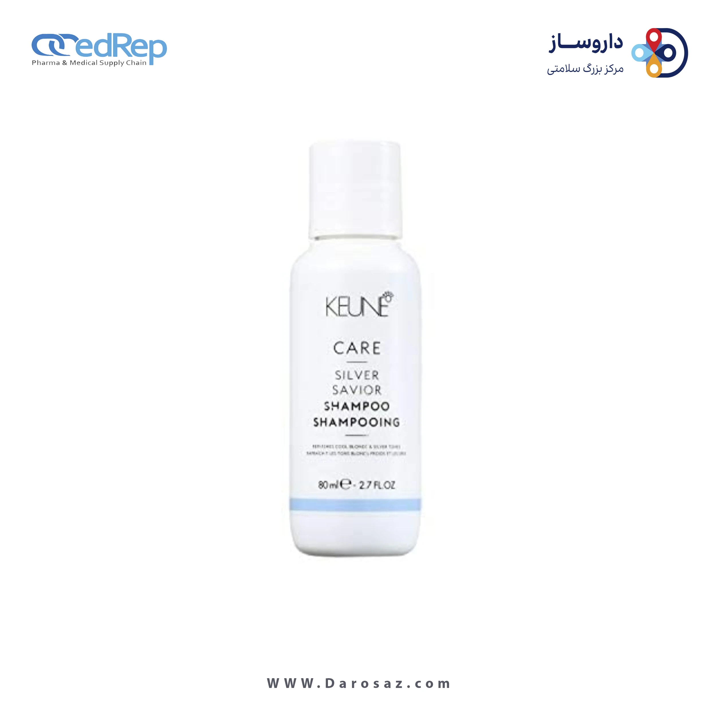 فراورده های حالت دهنده ،نرم کننده وتثبیت کننده آرایش مو (کرمها ، لوسیونها وروغنها) KEUNE CARE SILVER SAVIOR‏ ‏SHAMPOO 80 ml