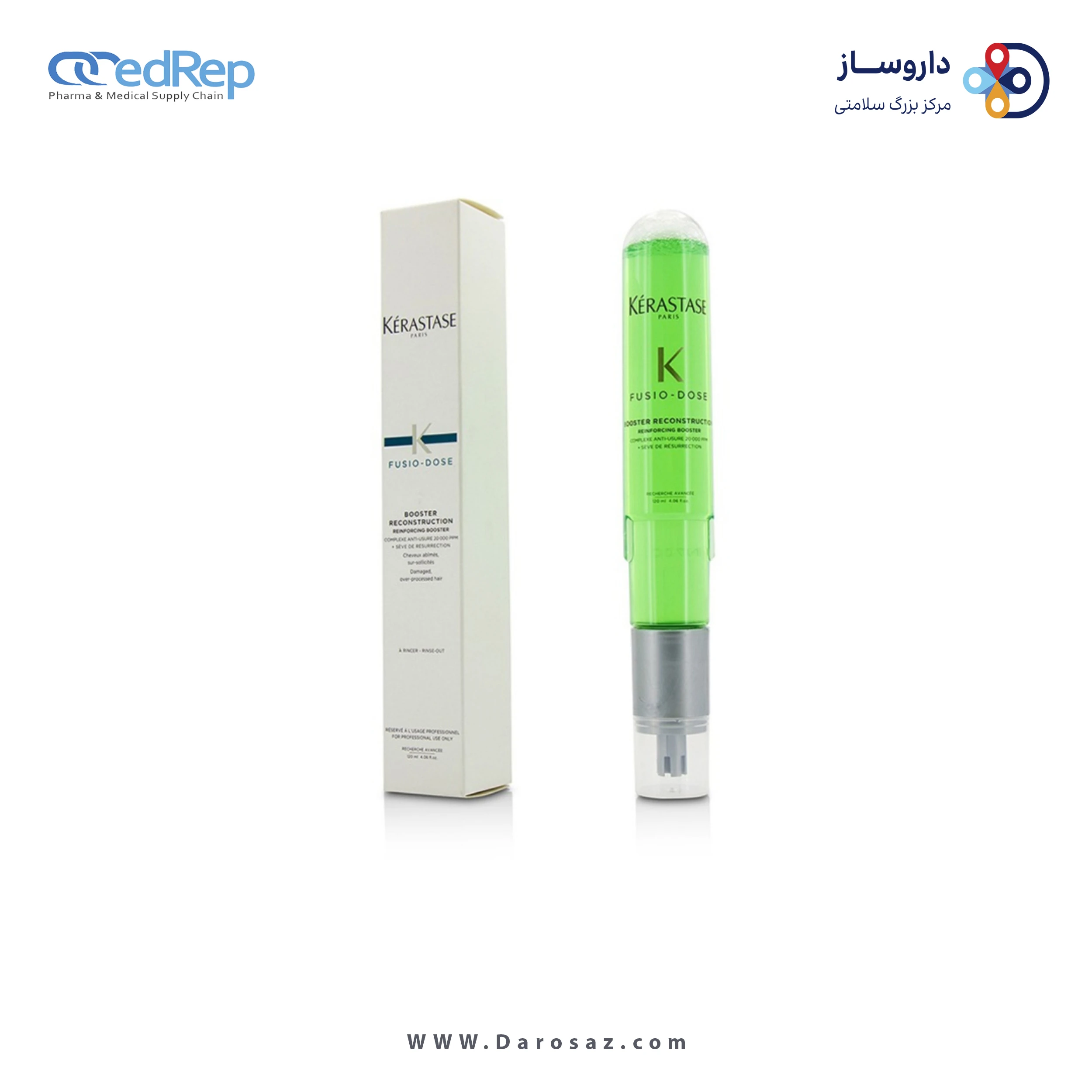 فراورده های حالت دهنده ،نرم کننده وتثبیت کننده آرایش مو (کرمها ، لوسیونها وروغنها)  FUSIO DOSE BOOSTER RECONSTRUCTION REINFORCING BOOSTER