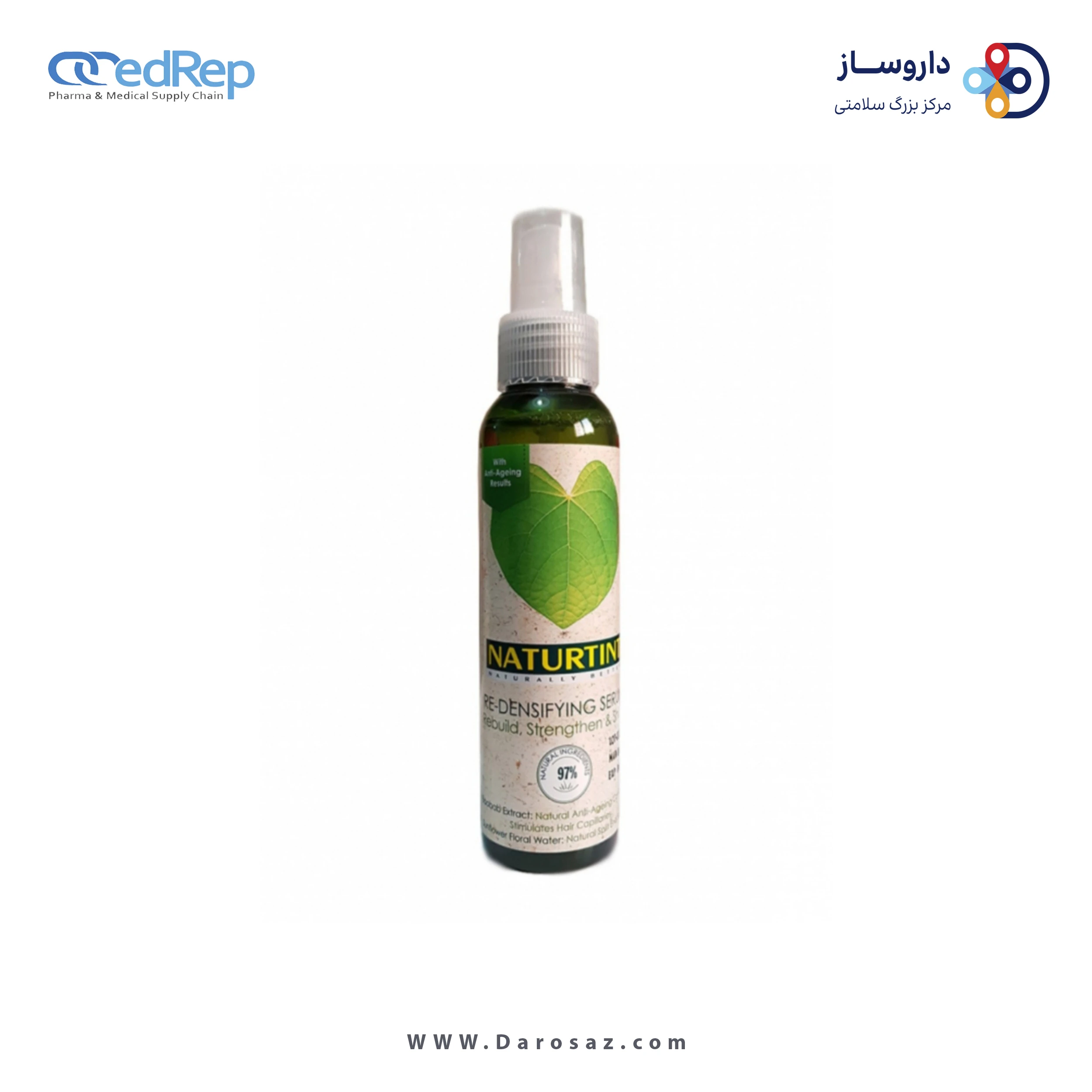 فراورده های حالت دهنده ،نرم کننده وتثبیت کننده آرایش مو (کرمها ، لوسیونها وروغنها) NATURTINT RE DENSIFYING SERUM