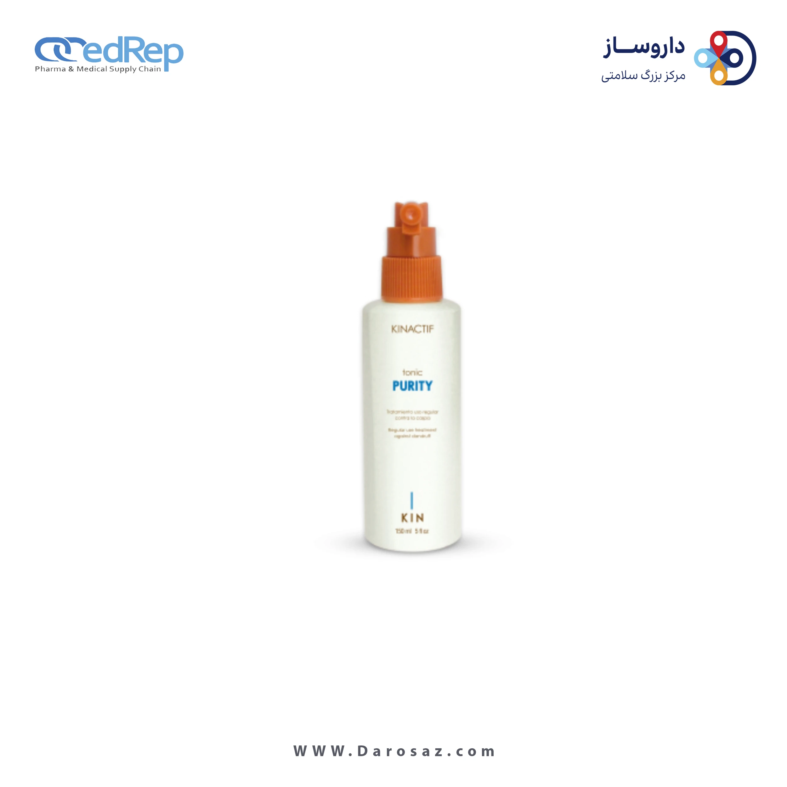 فراورده های حالت دهنده ،نرم کننده وتثبیت کننده آرایش مو (کرمها ، لوسیونها وروغنها) KIN KINACTIF TONIC PURITY 150ML