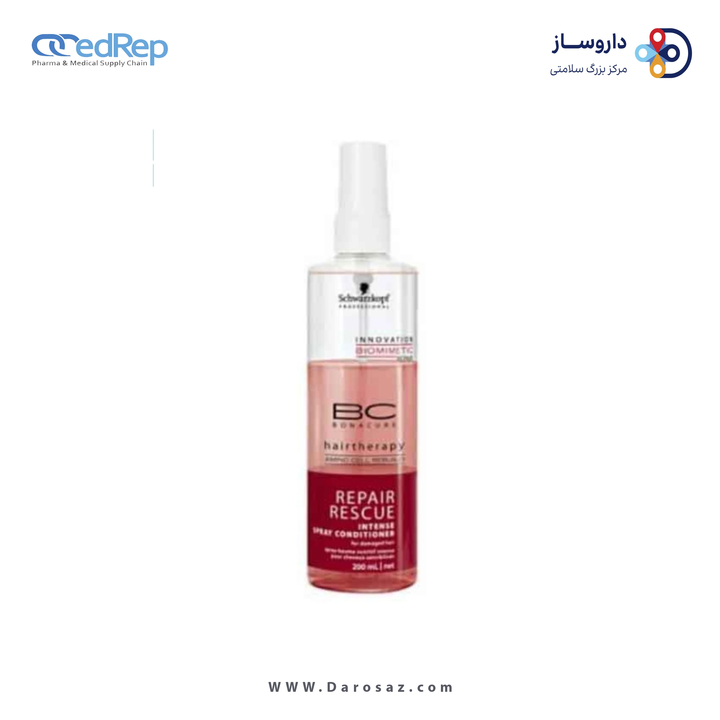 فراورده های حالت دهنده ،نرم کننده وتثبیت کننده آرایش مو (کرمها ، لوسیونها وروغنها) BC BONACURE Hairtherapy Amino Cell Rebuild Repair Rescue Intense Spray Conditioner For Damaged Hair