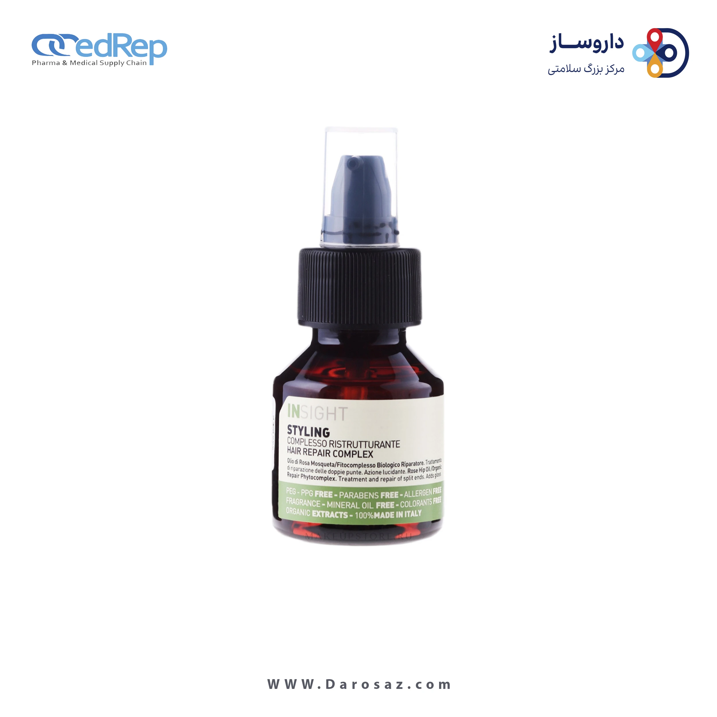 فراورده های حالت دهنده ،نرم کننده وتثبیت کننده آرایش مو (کرمها ، لوسیونها وروغنها) INSIGHT Hair Repair Complex