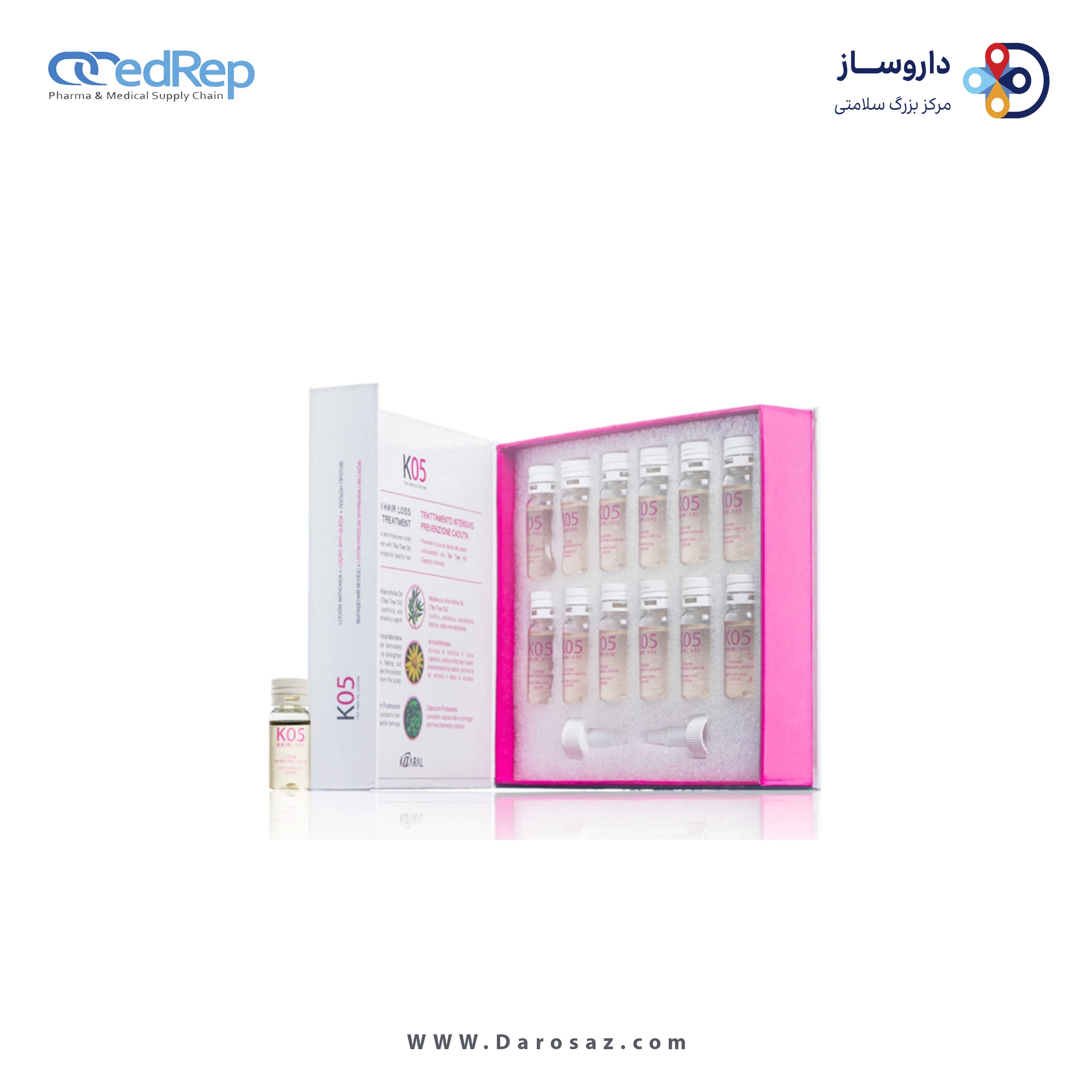 فراورده های حالت دهنده ،نرم کننده وتثبیت کننده آرایش مو (کرمها ، لوسیونها وروغنها) KAARAL Anti Hair Loss Lotion