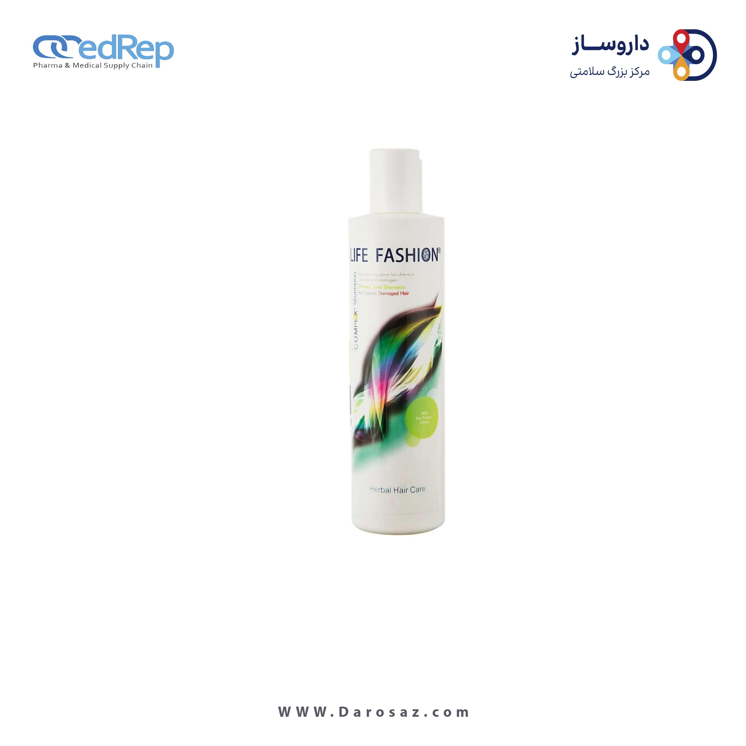 فراورده های حالت دهنده ،نرم کننده وتثبیت کننده آرایش مو (کرمها ، لوسیونها وروغنها) LIFE FASHION Hair Conditioner For Colored Damaged Hair