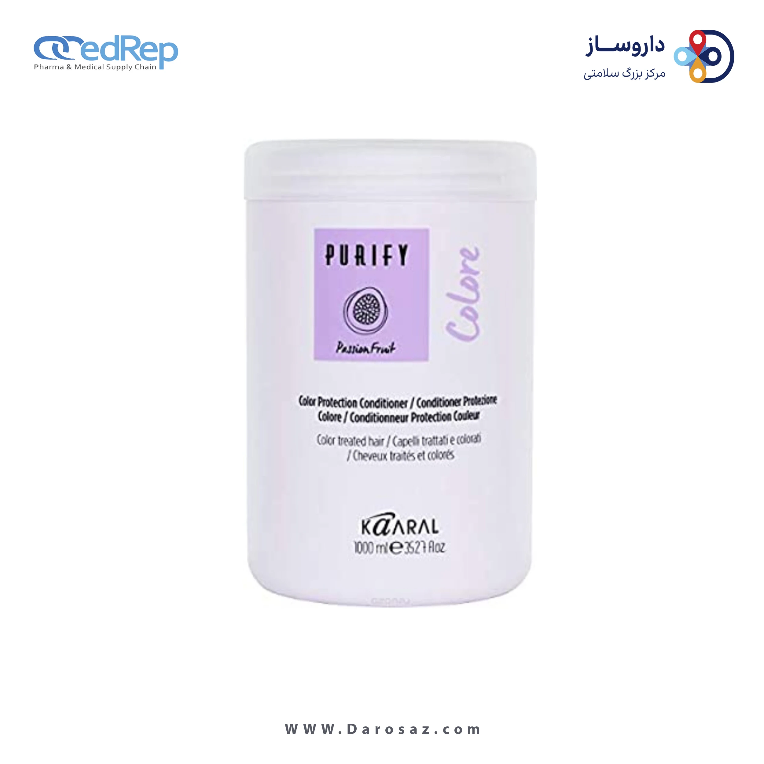 فراورده های حالت دهنده ،نرم کننده وتثبیت کننده آرایش مو (کرمها ، لوسیونها وروغنها) KAARAL Colore Color Protection Conditioner 1000ml