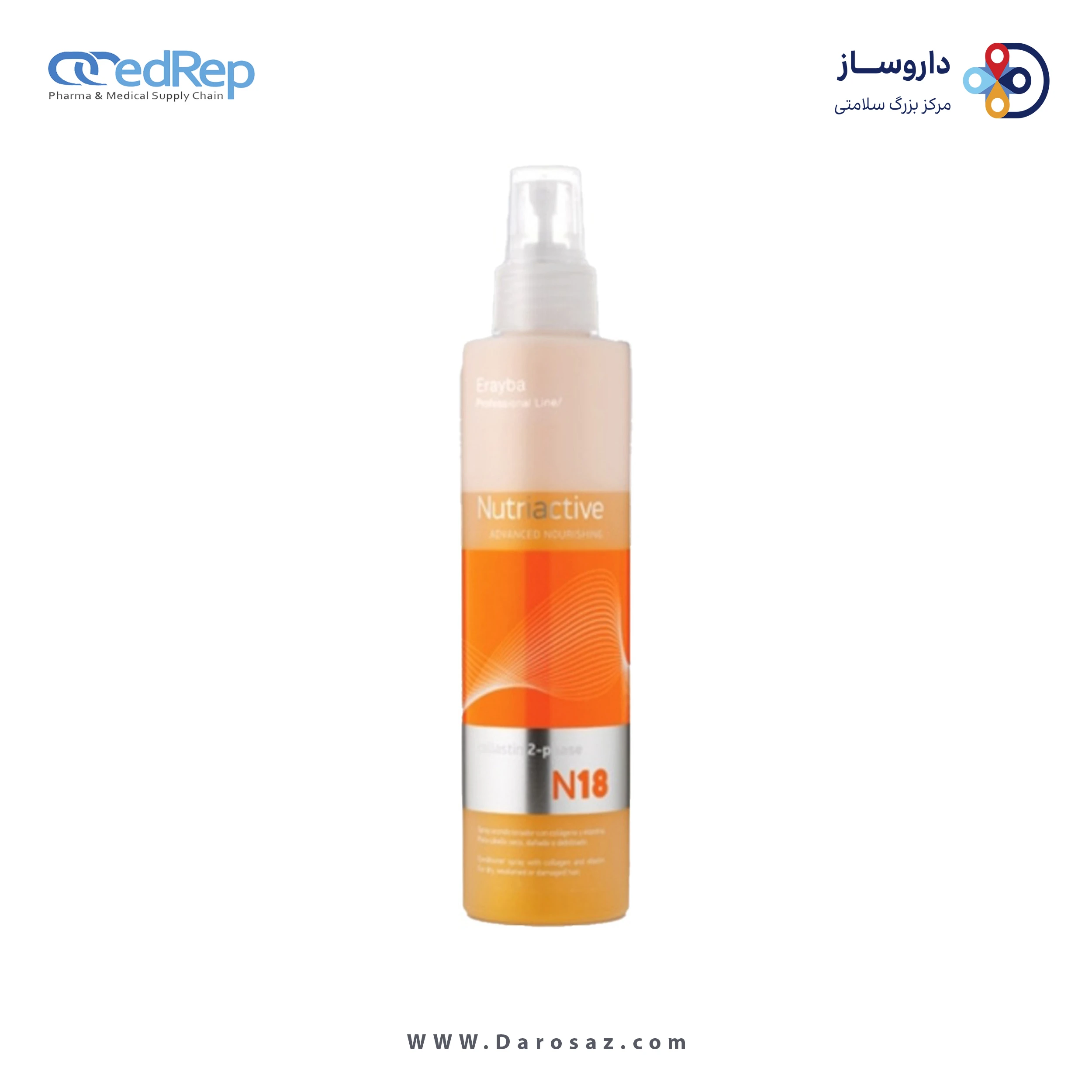 فراورده های حالت دهنده ،نرم کننده وتثبیت کننده آرایش مو (کرمها ، لوسیونها وروغنها) ERAYBA collastin 2phase 200 ml