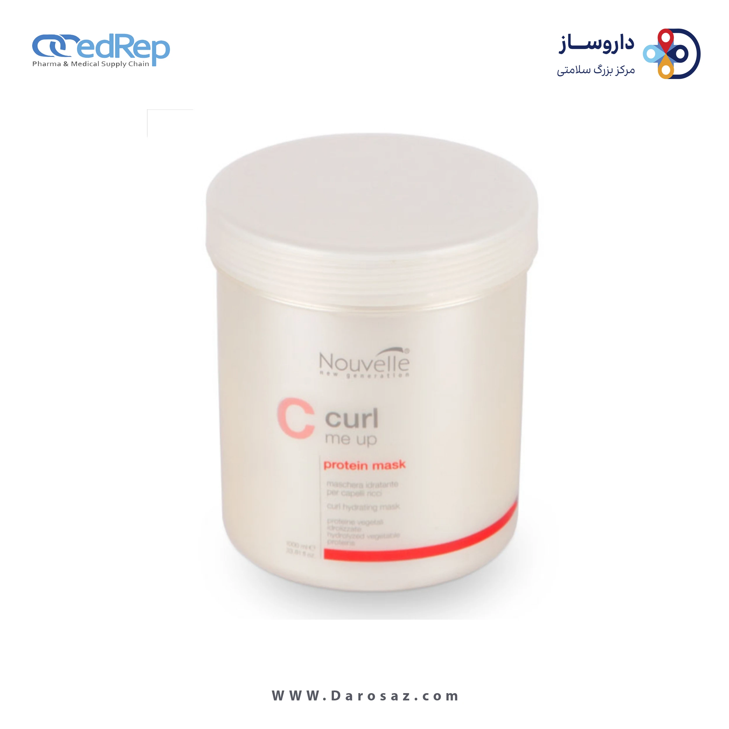 فراورده های حالت دهنده ،نرم کننده وتثبیت کننده آرایش مو (کرمها ، لوسیونها وروغنها) NOUVELLE CURL ME UP PROTEIN MASK 500ml