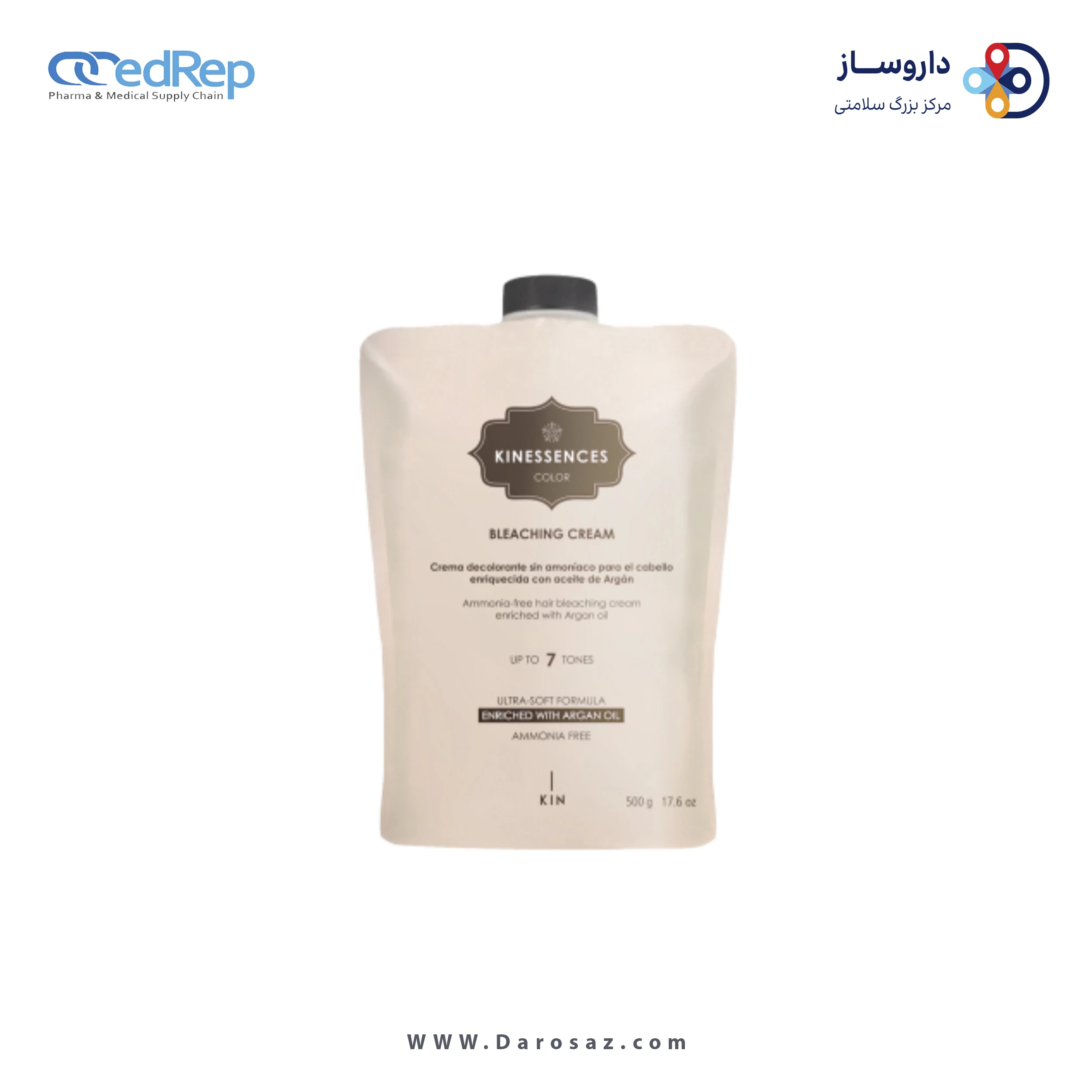 فراورده های حالت دهنده ،نرم کننده وتثبیت کننده آرایش مو (کرمها ، لوسیونها وروغنها) KIN KINESSENCES BLONDES BLEACHING CREAM