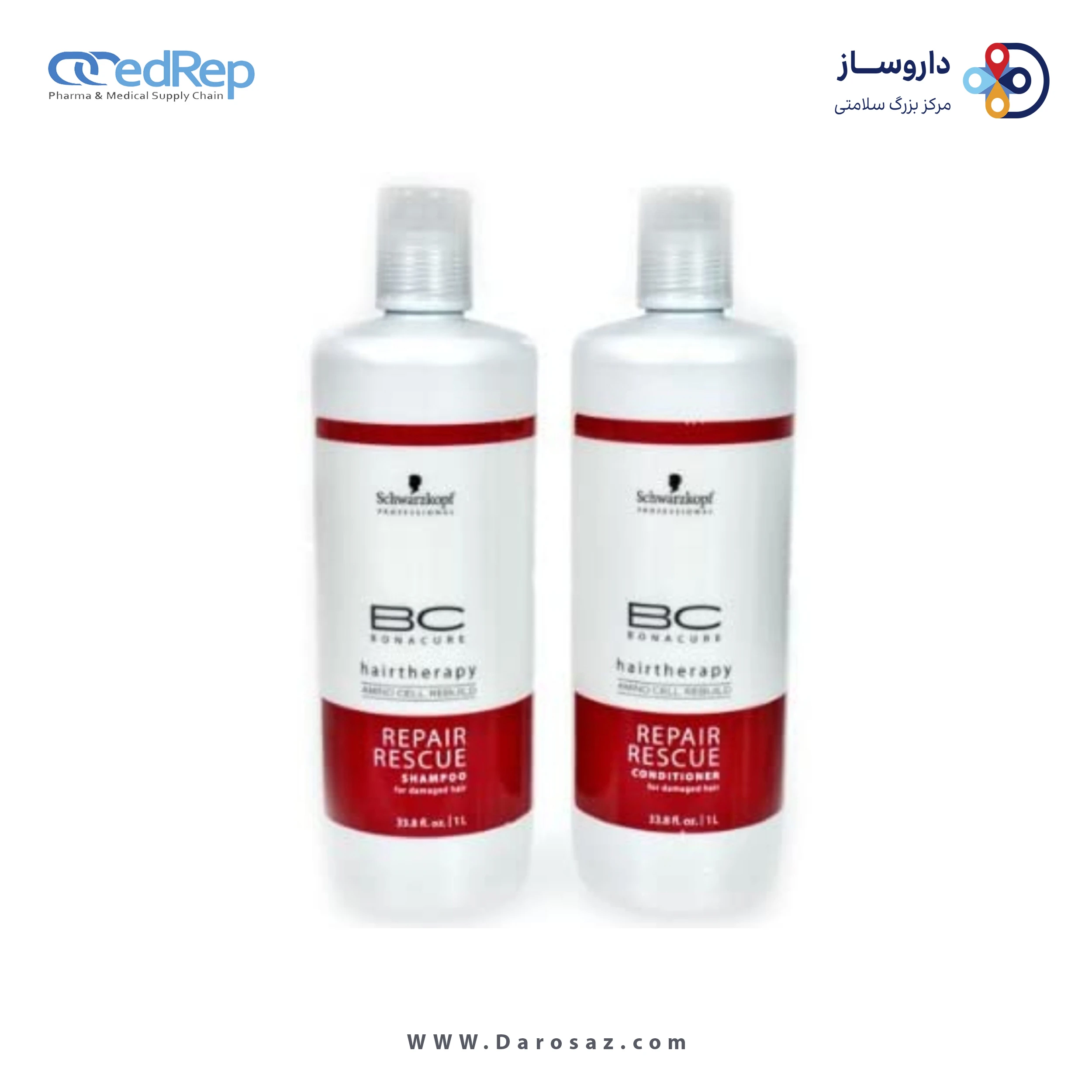 فراورده های حالت دهنده ،نرم کننده وتثبیت کننده آرایش مو (کرمها ، لوسیونها وروغنها) BC BONACURE Hairtherapy Amino Cell Rebuild Repair Rescue Instant Repair Shot For Damaged Hair