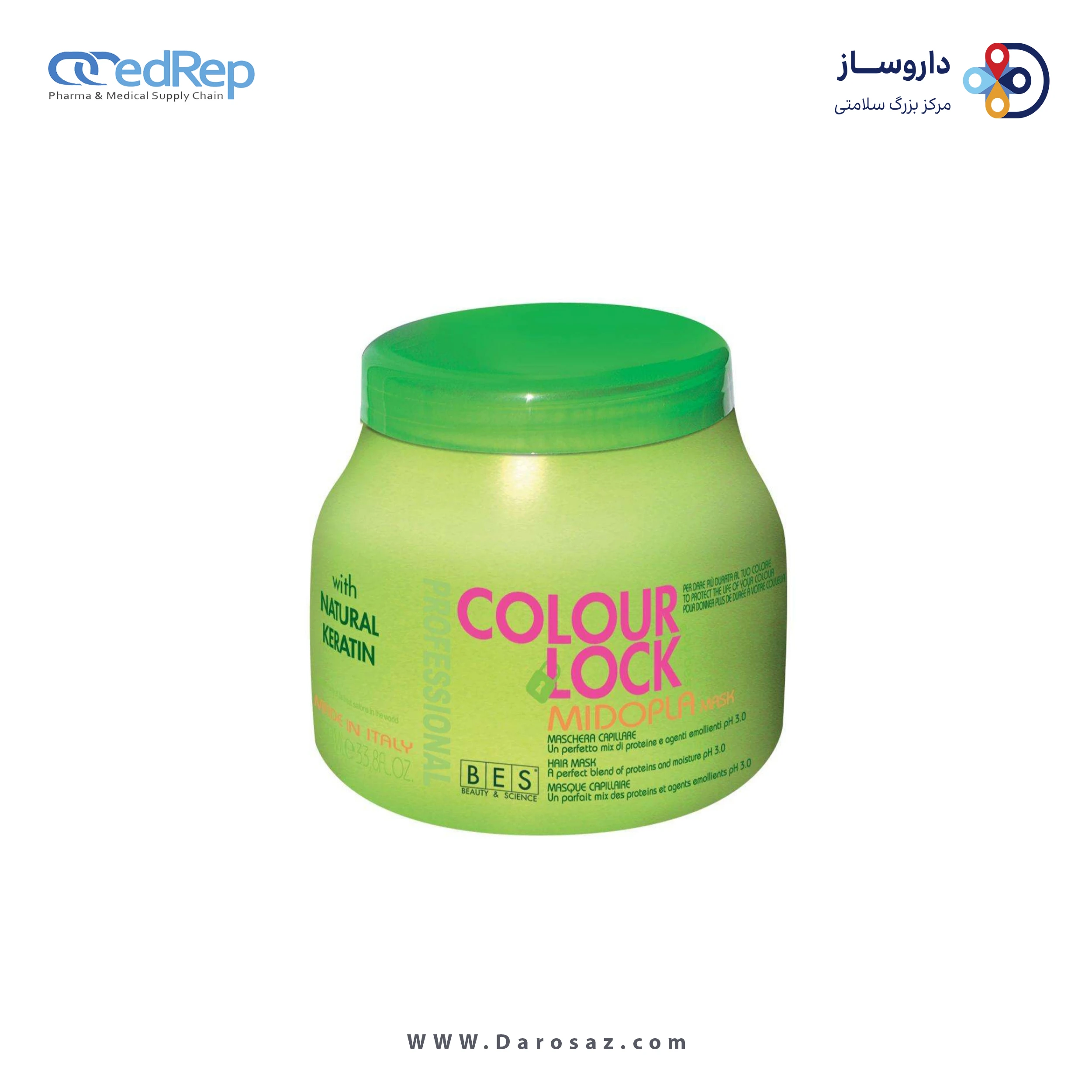 فراورده های حالت دهنده ،نرم کننده وتثبیت کننده آرایش مو (کرمها ، لوسیونها وروغنها) BES Hair Mask Midopla