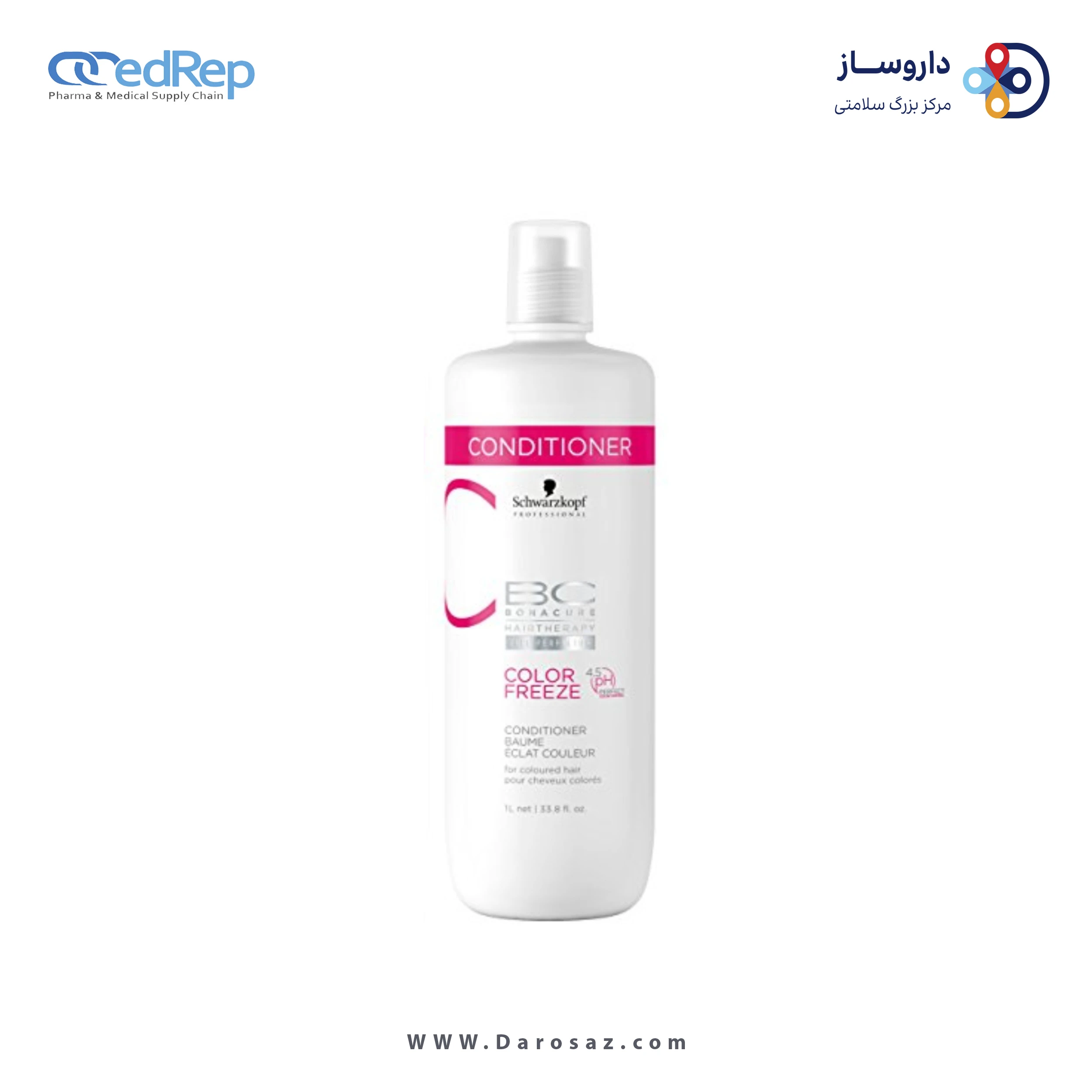 فراورده های حالت دهنده ،نرم کننده وتثبیت کننده آرایش مو (کرمها ، لوسیونها وروغنها) BC BONACURE HAIRTHERAPY CELL PERFECTOR COLOR FREEZE CONDITIONER for coloured hair 1L