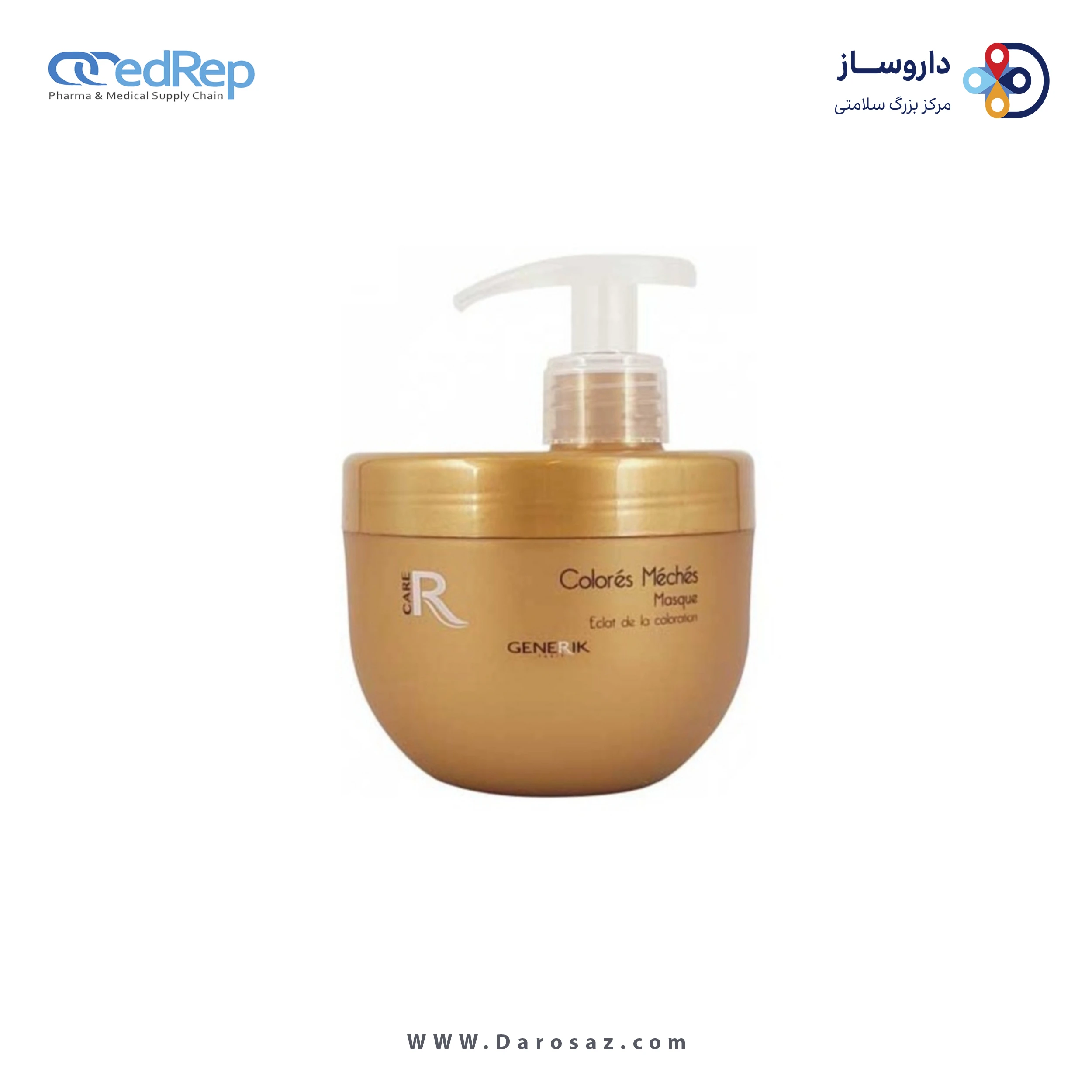 فراورده های حالت دهنده ،نرم کننده وتثبیت کننده آرایش مو (کرمها ، لوسیونها وروغنها) GENERIK MASK FOR COLORED OR HIGHLIGHTED HAIR PACKING